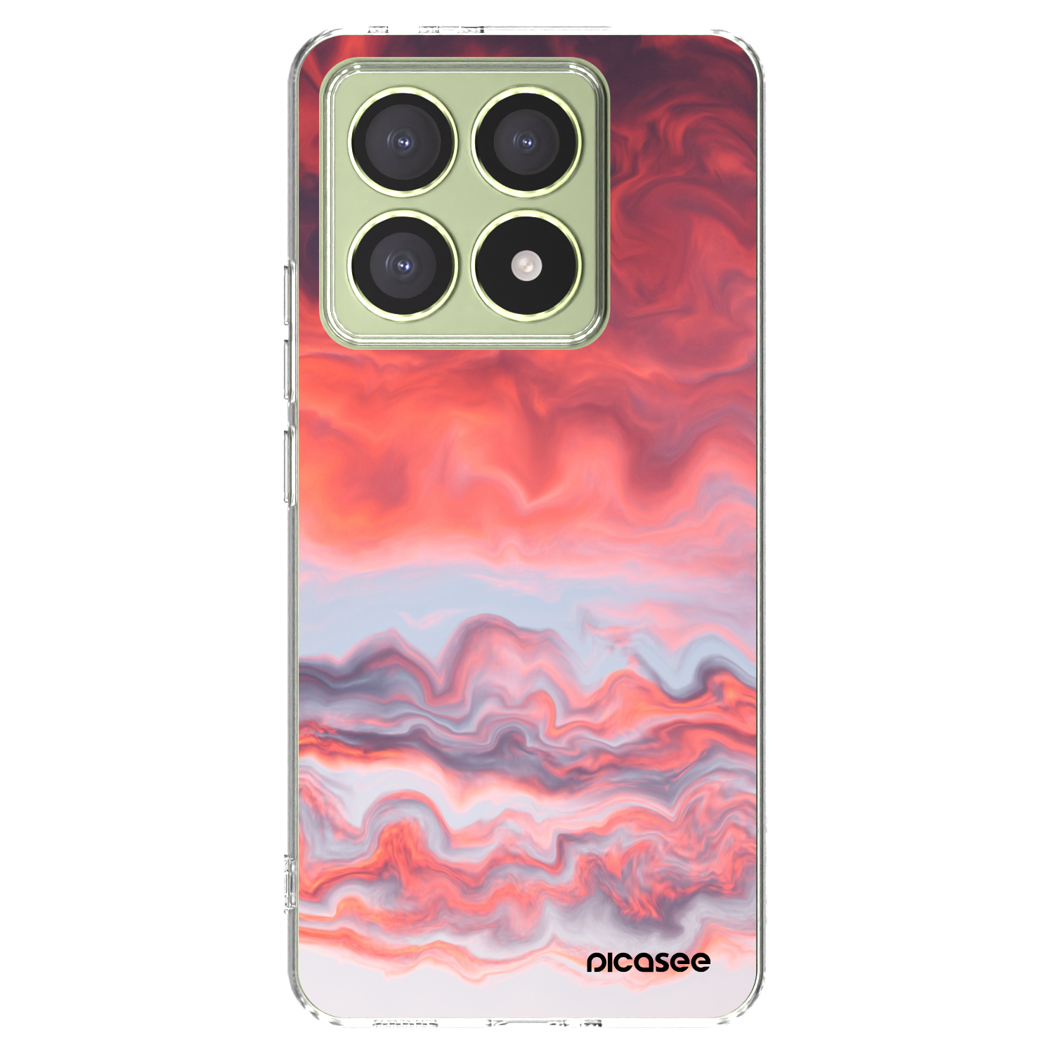 Picasee silikonska prozirna maskica za Xiaomi 14T - Sunset