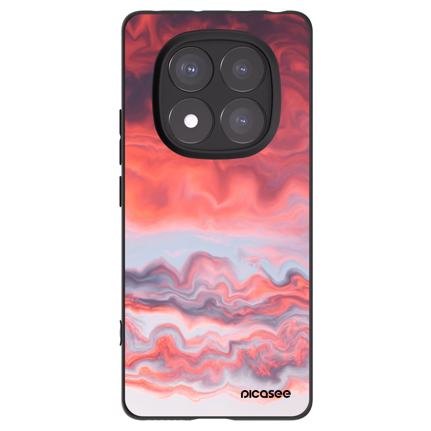 Picasee crna silikonska maskica za Xiaomi Redmi Note 14 Pro+ 5G - Sunset