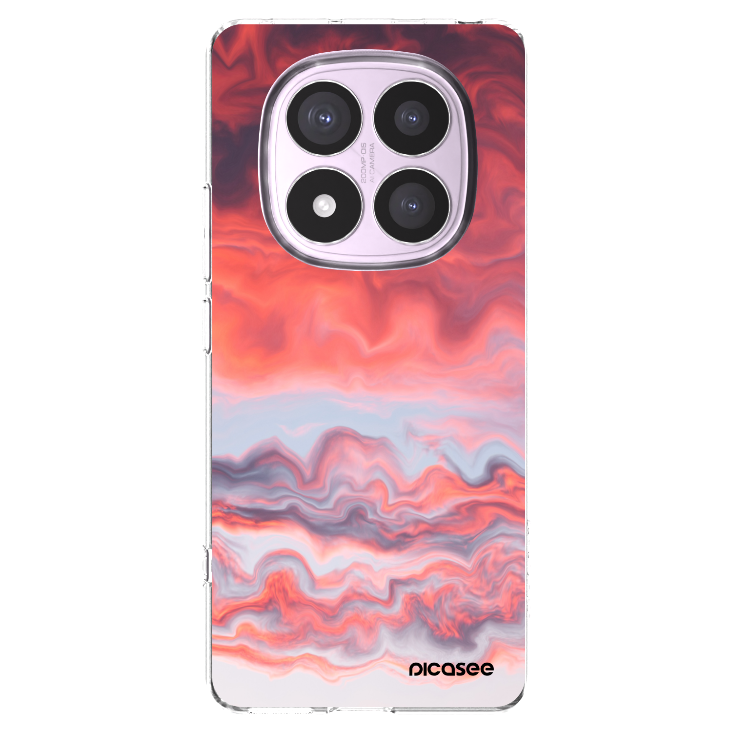 Picasee silikonska prozirna maskica za Xiaomi Redmi Note 14 Pro 5G - Sunset