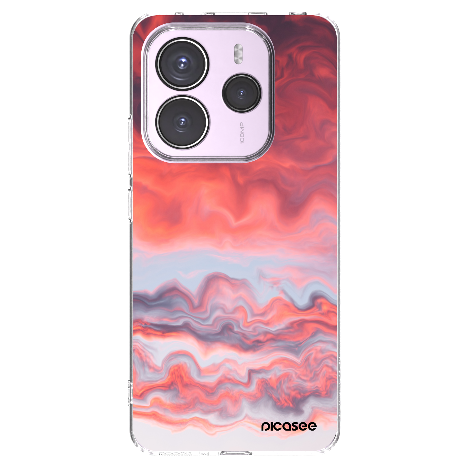 Picasee silikonska prozirna maskica za Xiaomi Redmi Note 14 5G - Sunset