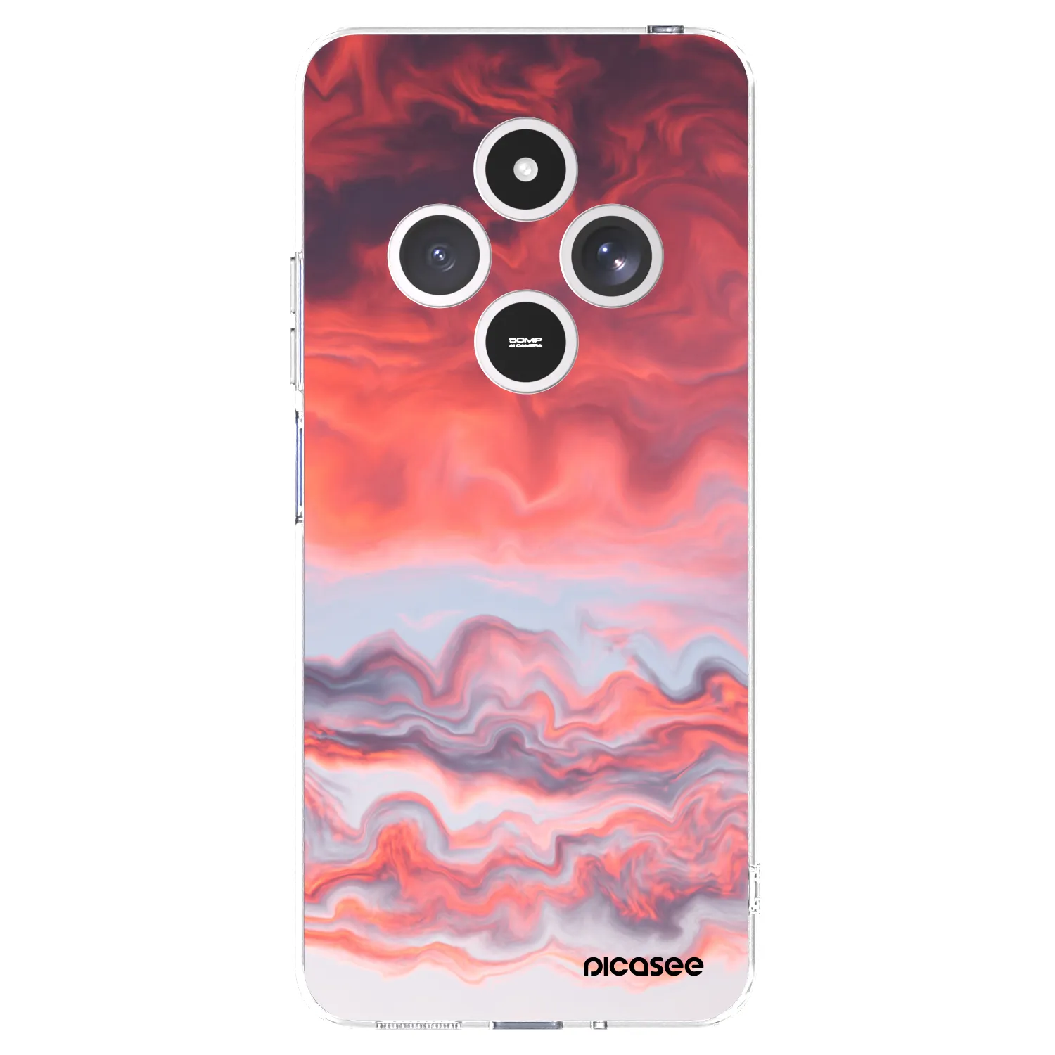Picasee silikonska prozirna maskica za Xiaomi Redmi 14C - Sunset