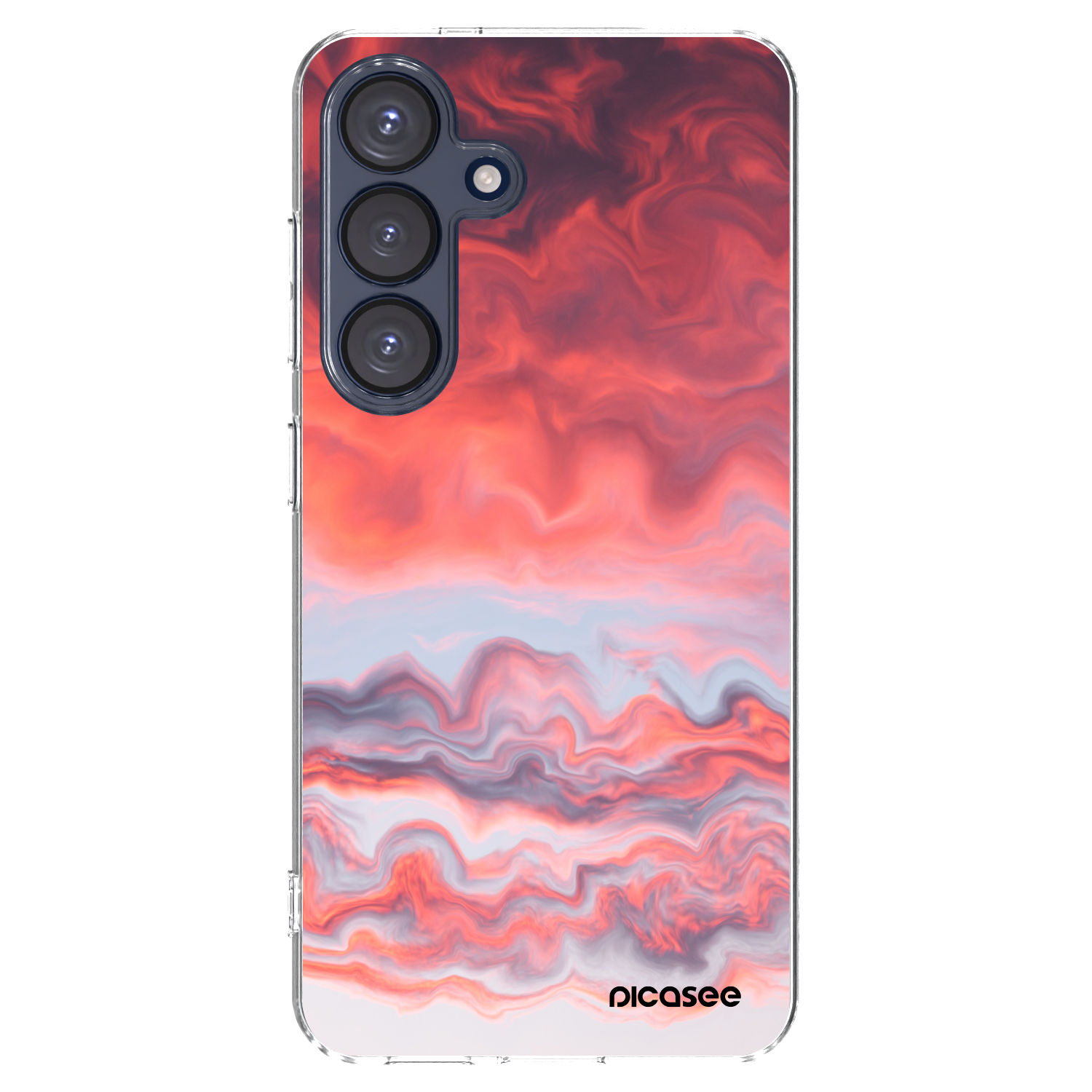 Picasee silikonska prozirna maskica za Samsung Galaxy S25 5G - Sunset