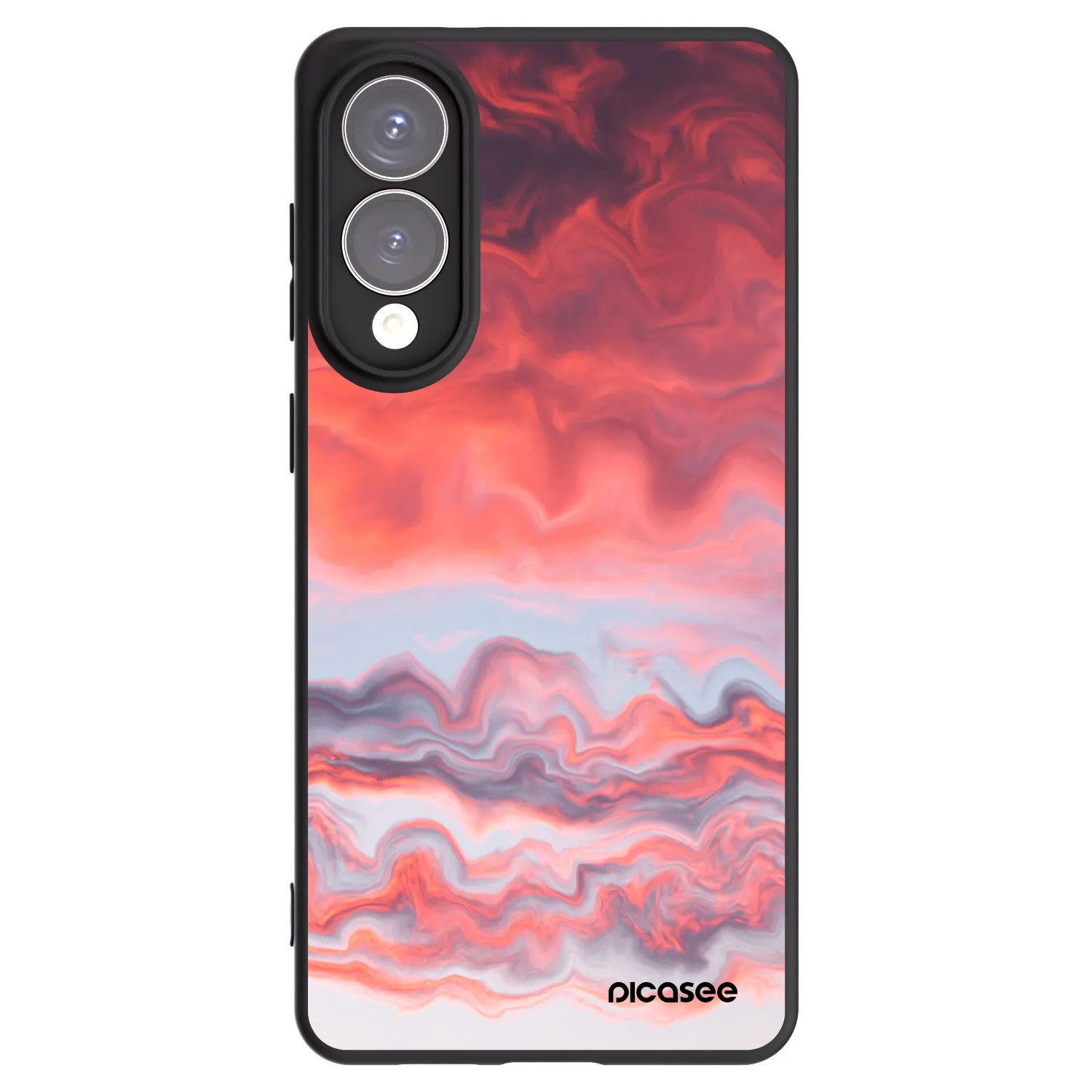 Picasee crna silikonska maskica za Samsung Galaxy S25 Edge 5G - Sunset