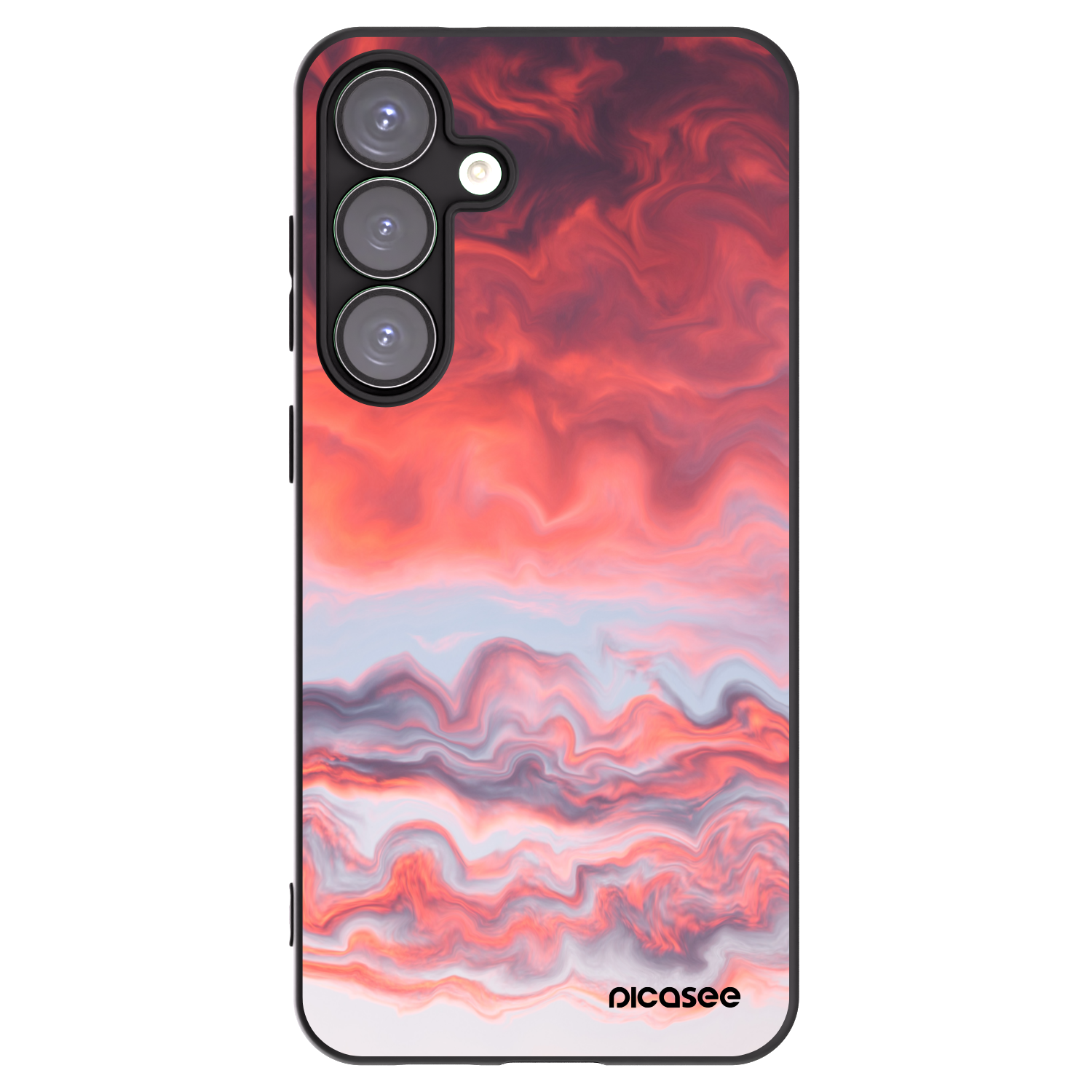 Picasee crna silikonska maskica za Samsung Galaxy S25+ 5G - Sunset