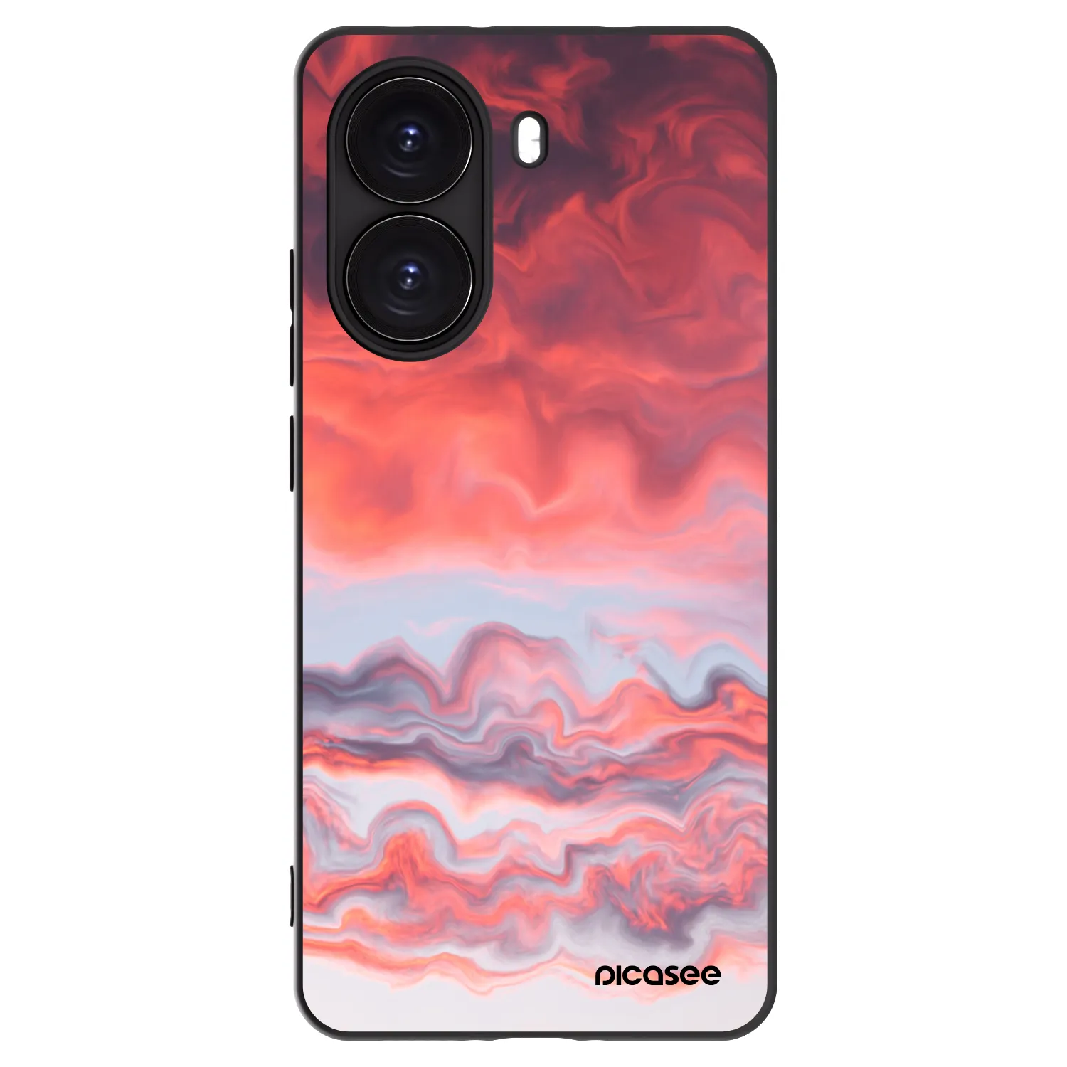 Picasee crna silikonska maskica za Xiaomi Poco X7 Pro 5G - Sunset
