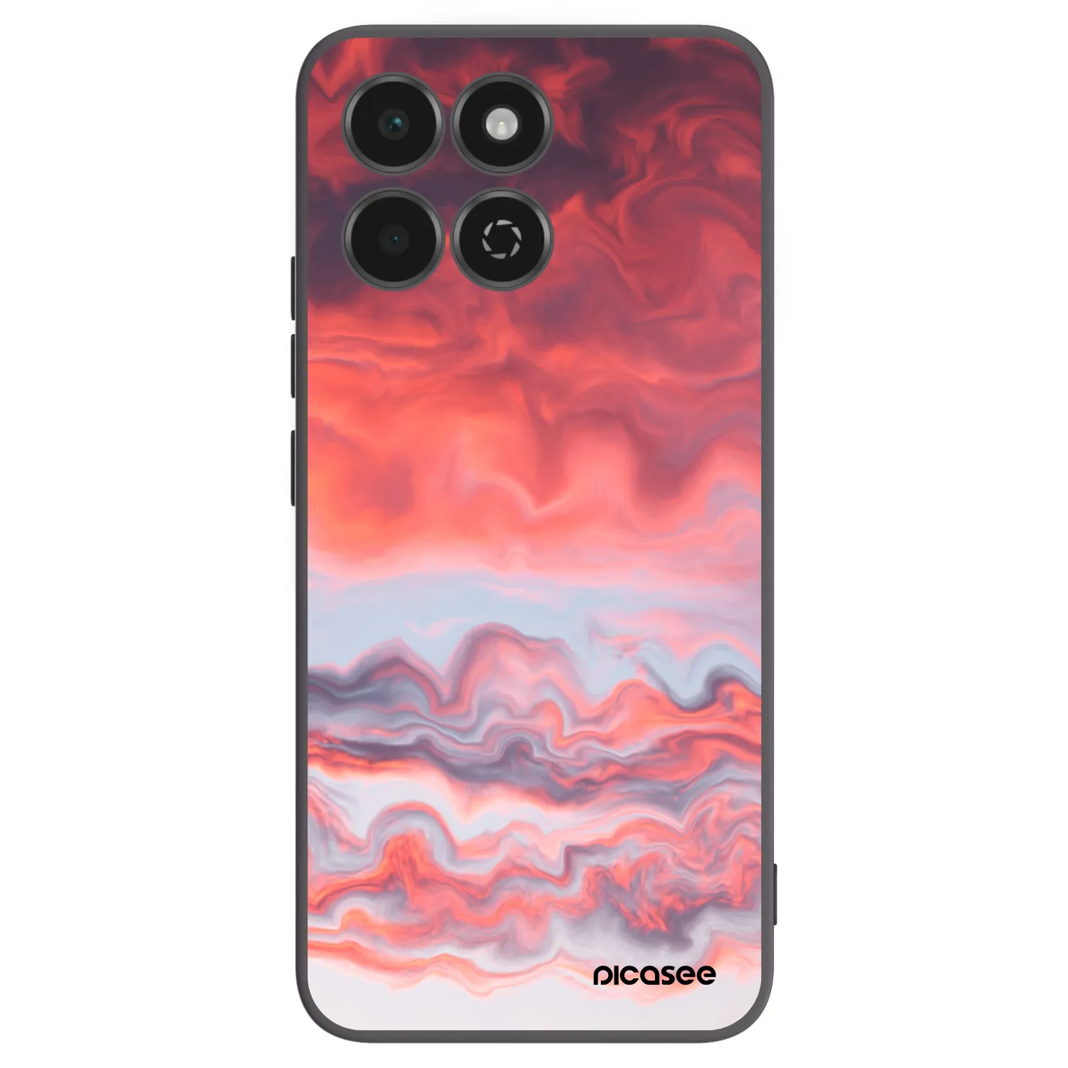Picasee crna silikonska maskica za Honor 200 Smart 5G - Sunset