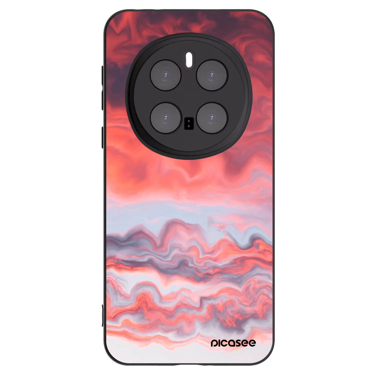 Picasee crna silikonska maskica za Honor Magic7 Pro 5G - Sunset