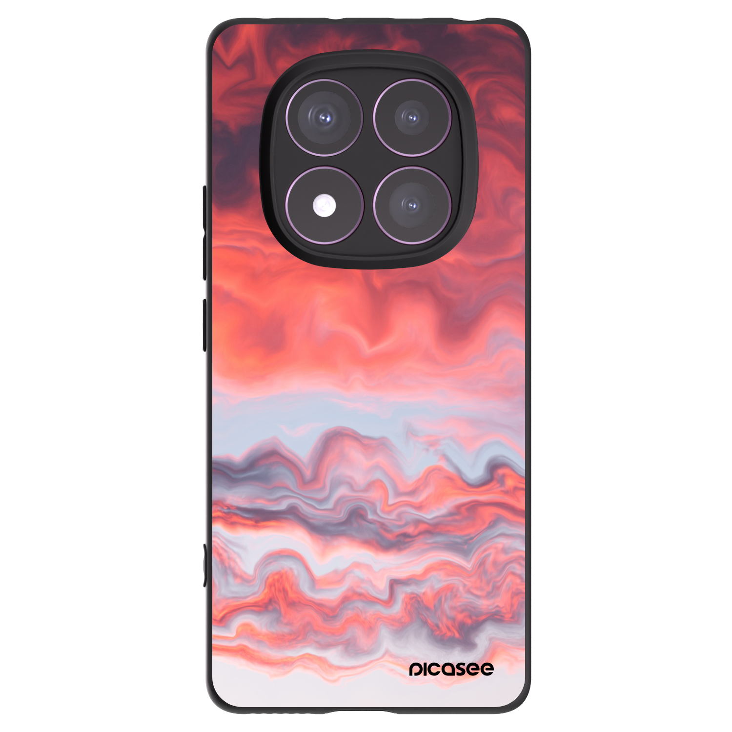 Picasee crna silikonska maskica za Xiaomi Redmi Note 14 Pro 4G - Sunset