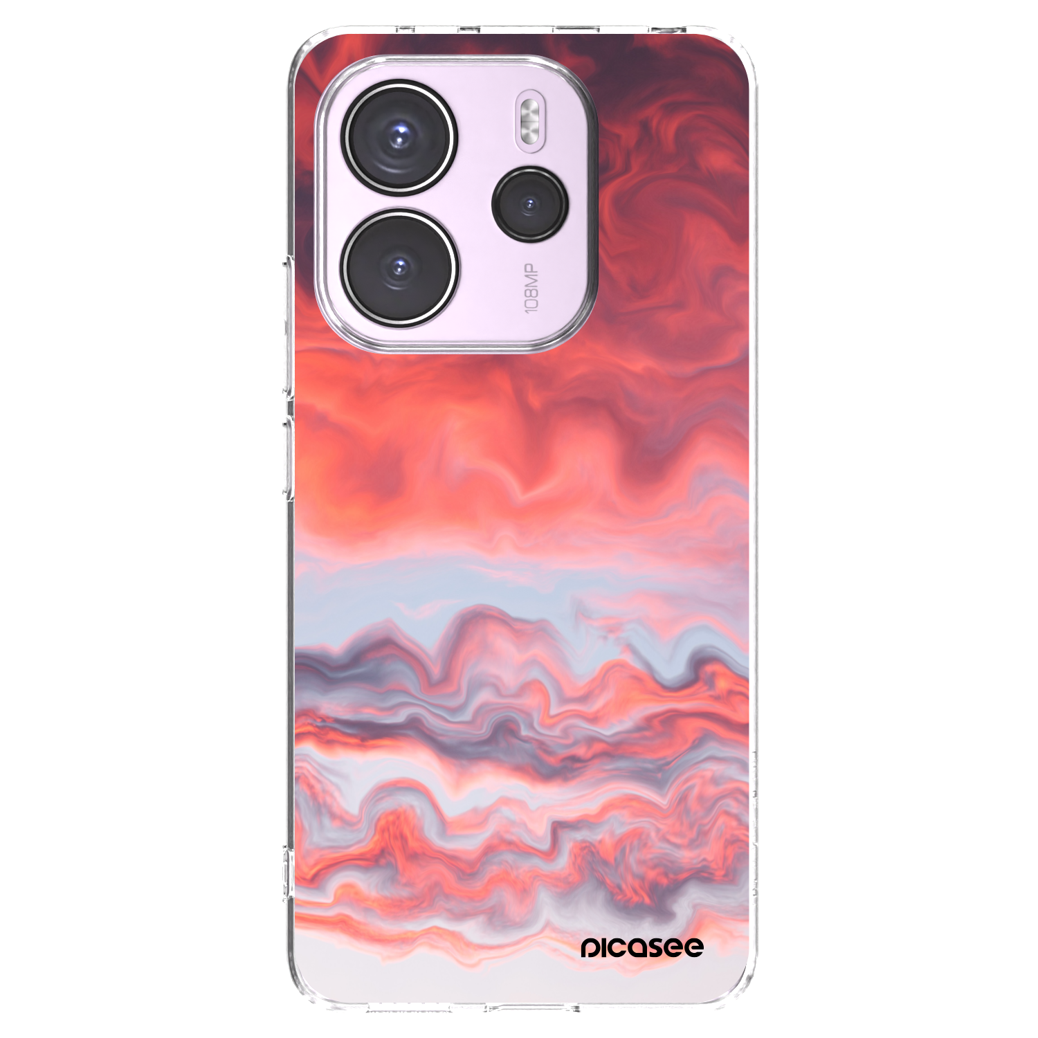 Picasee silikonska prozirna maskica za Xiaomi Redmi Note 14 4G - Sunset
