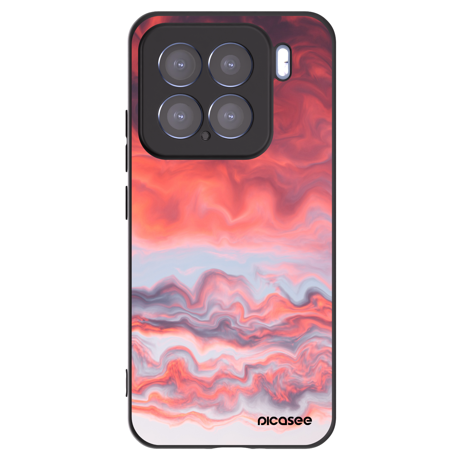 Picasee crna silikonska maskica za Xiaomi 15 - Sunset