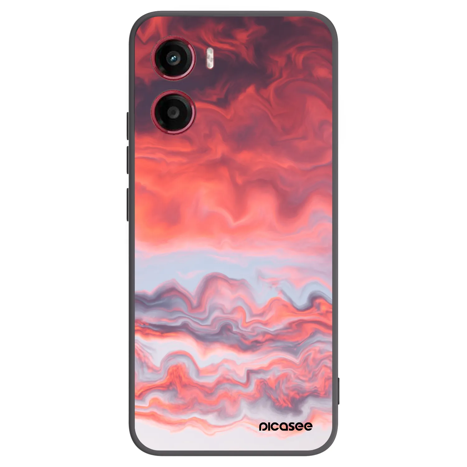 Picasee crna silikonska maskica za Motorola Moto G05 - Sunset