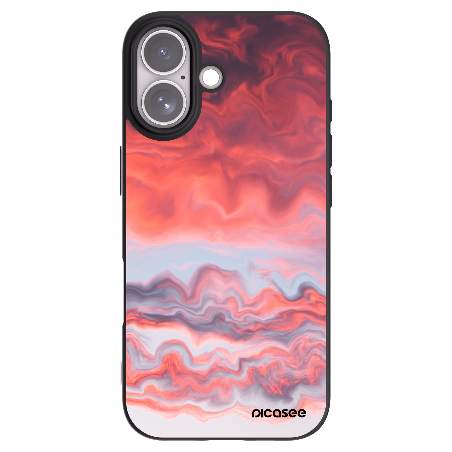Picasee crna silikonska maskica za Apple iPhone 17 - Sunset