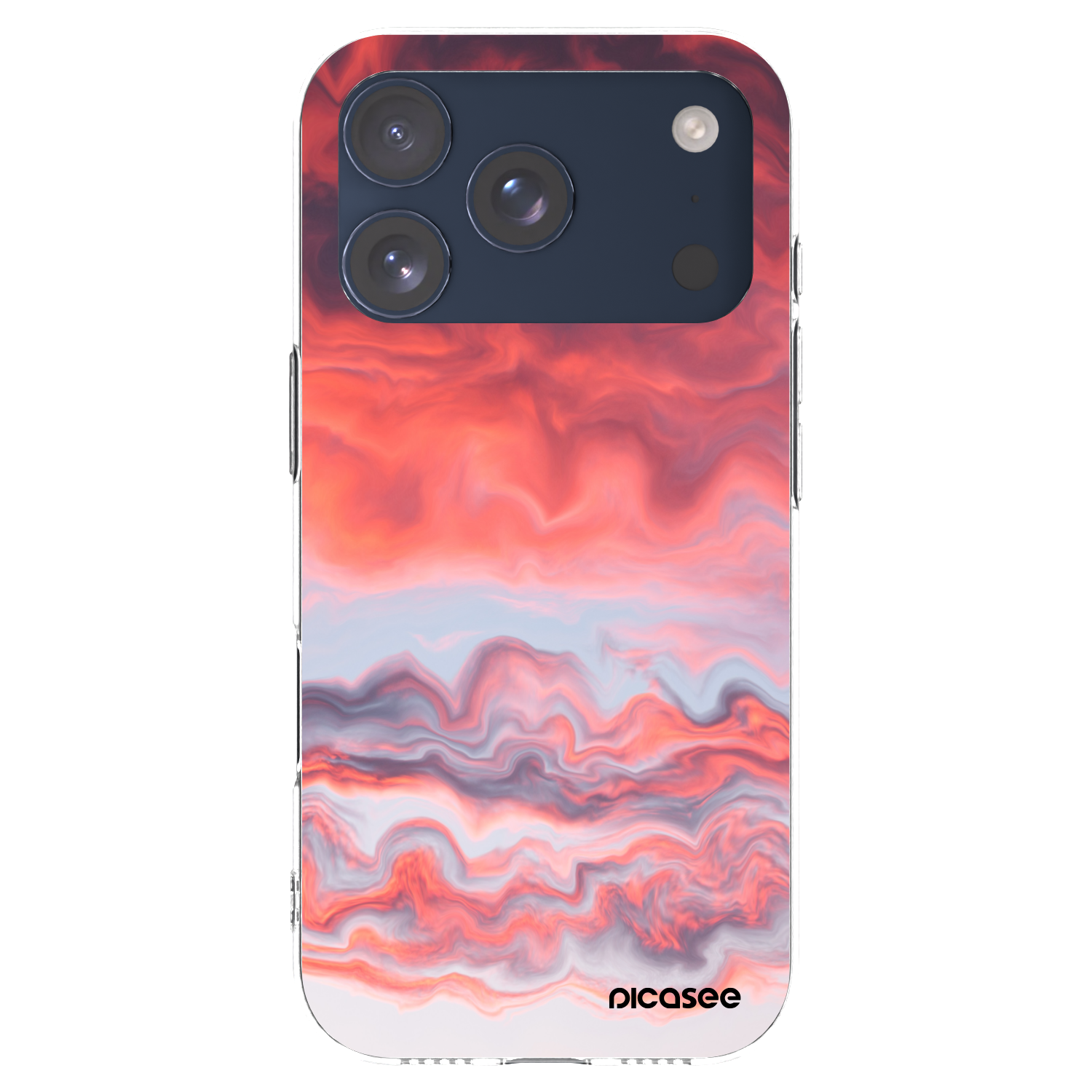 Picasee silikonska prozirna maskica za Apple iPhone 17 Pro - Sunset