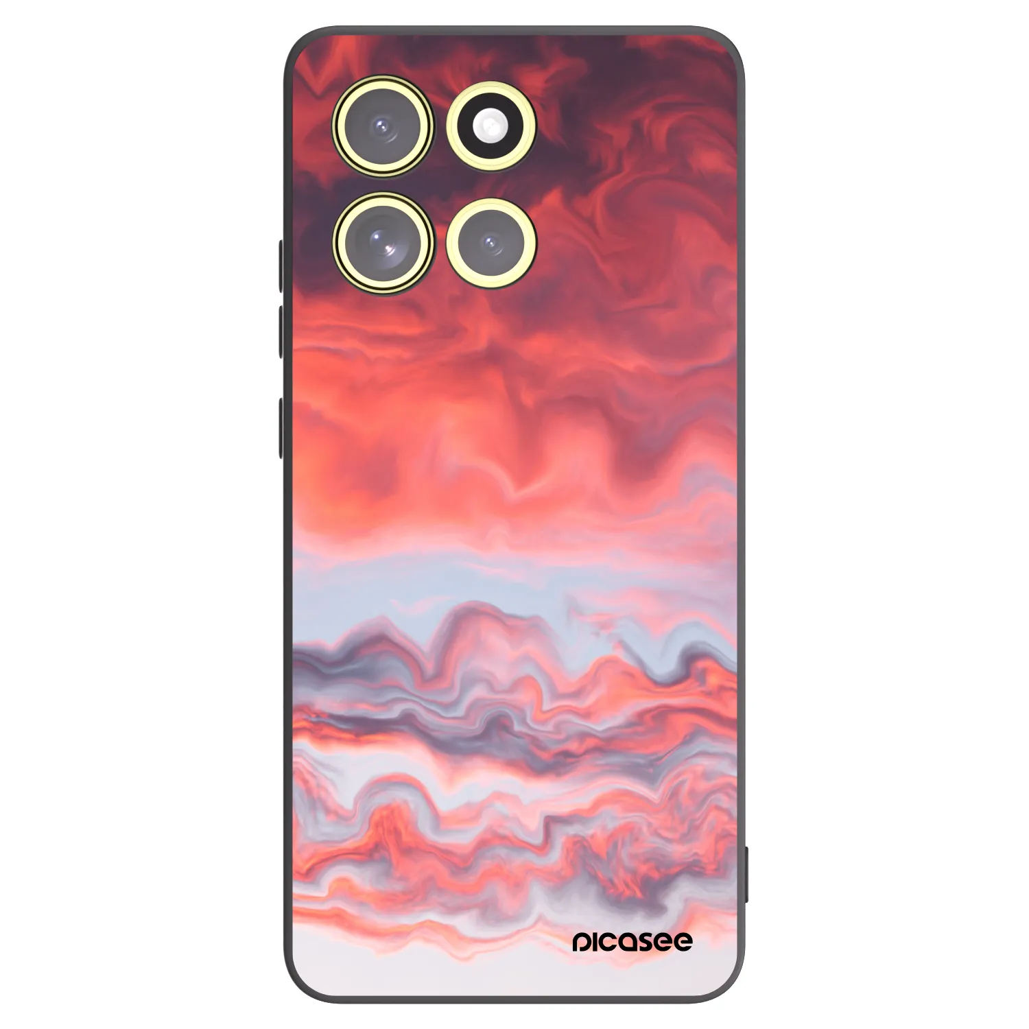 Picasee crna silikonska maskica za Motorola Moto G86 5G - Sunset