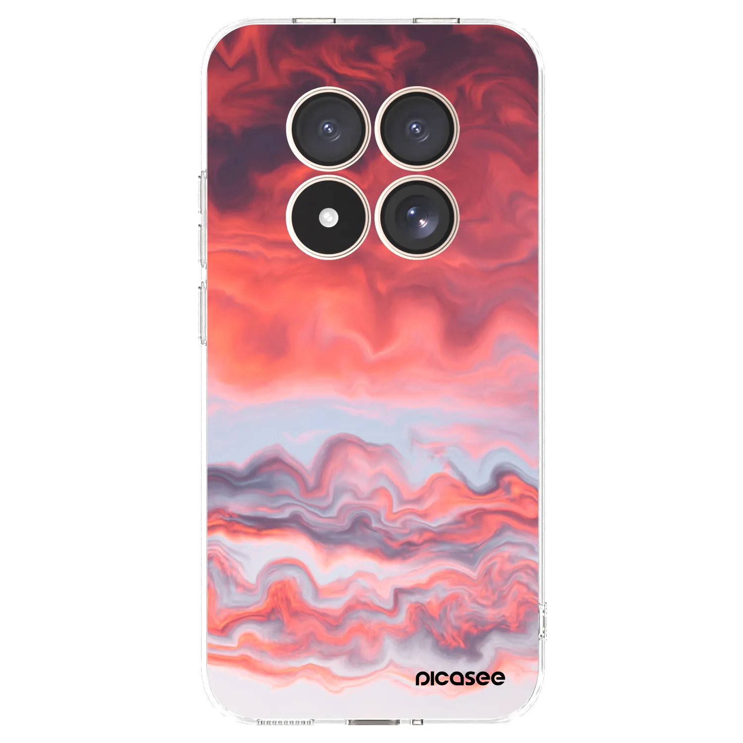 Picasee silikonska prozirna maskica za Xiaomi Redmi Note 15 Pro 4G - Sunset