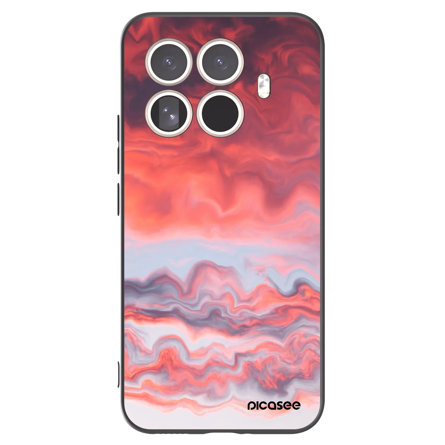 Picasee crna silikonska maskica za Xiaomi 15T Pro - Sunset