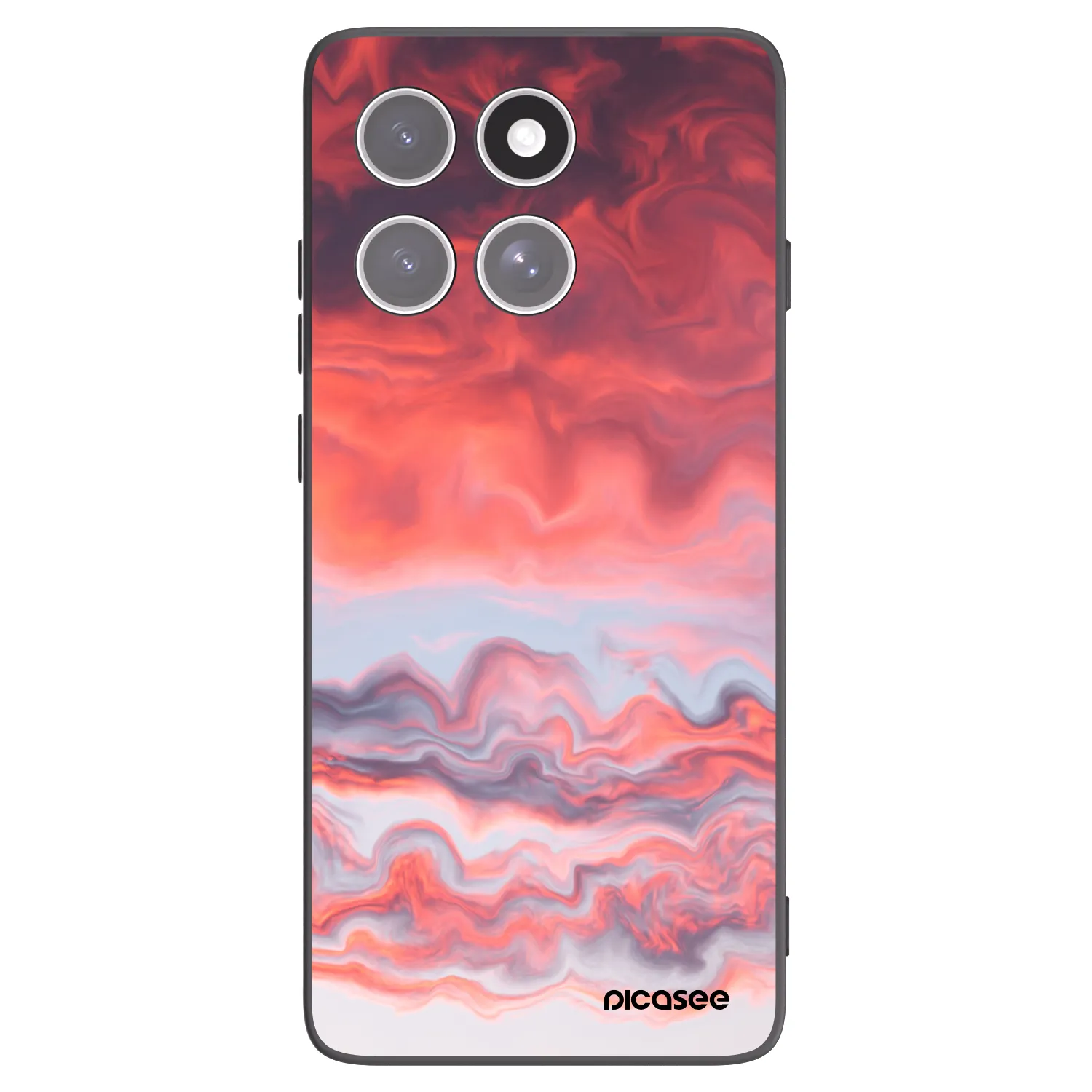 Picasee crna silikonska maskica za Motorola Edge 60 Fusion - Sunset