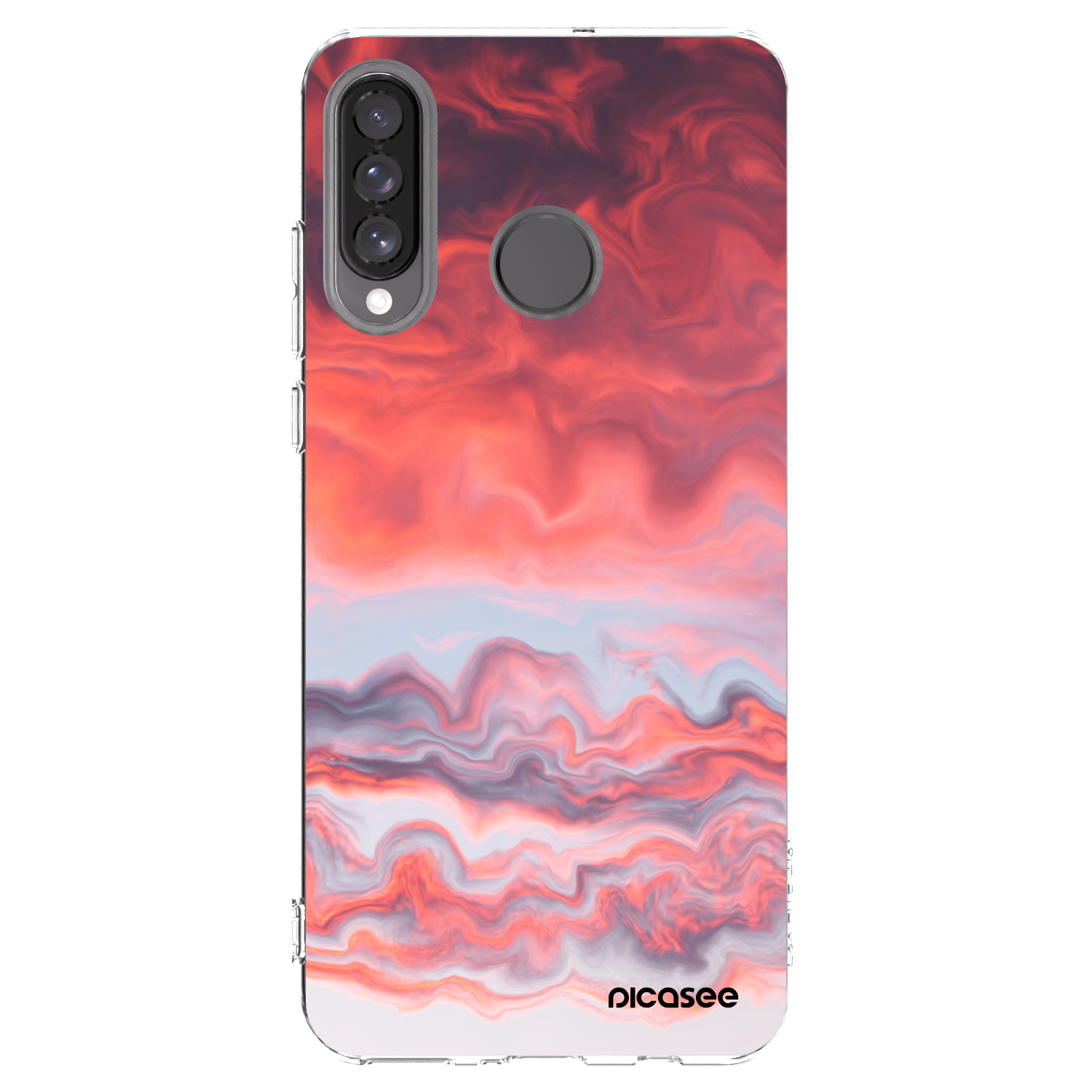 Picasee silikonska prozirna maskica za Huawei P30 Lite - Sunset