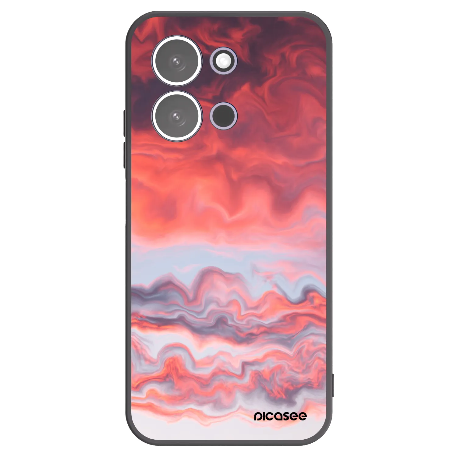Picasee crna silikonska maskica za Xiaomi Redmi 15C 5G - Sunset