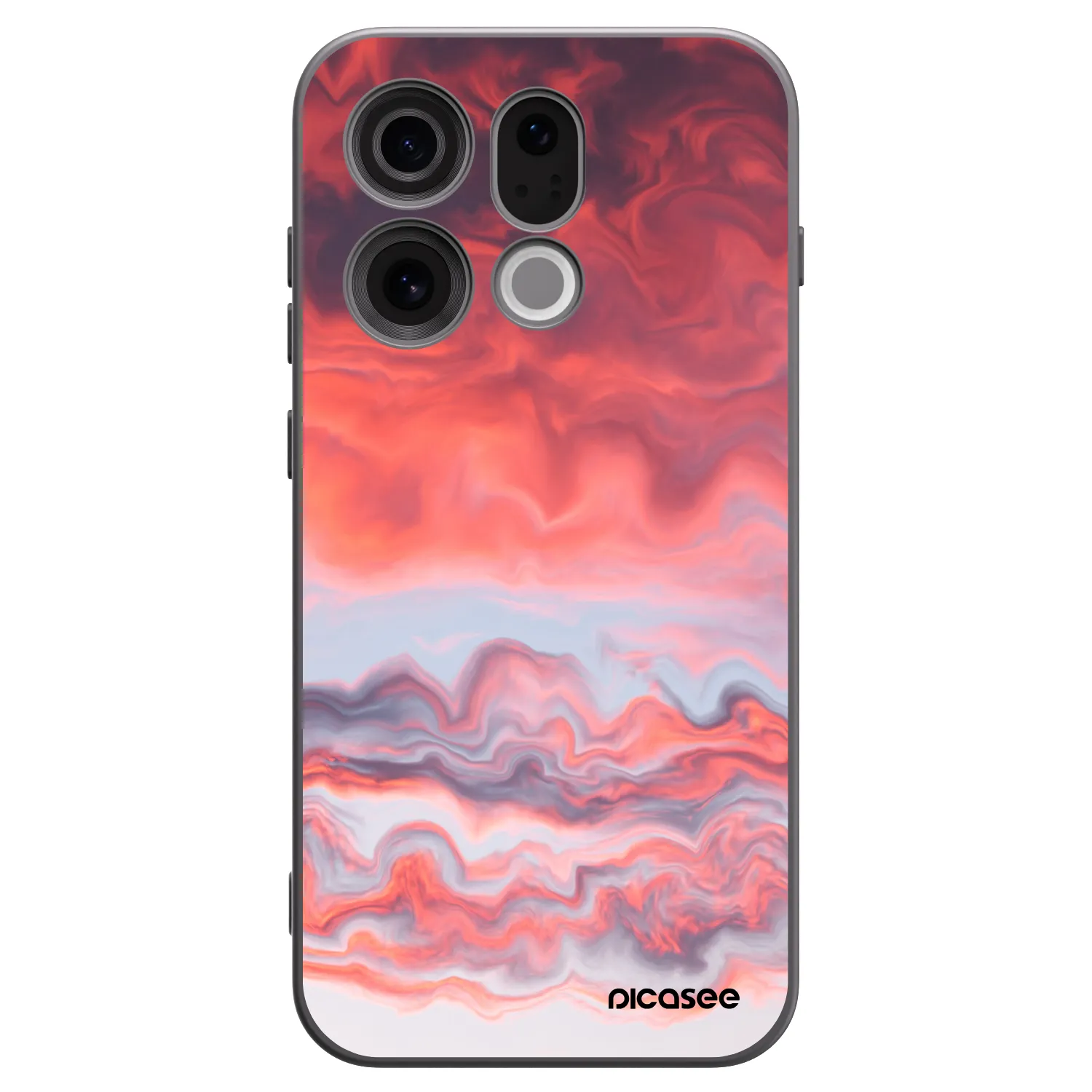 Picasee crna silikonska maskica za OPPO Find X9 - Sunset