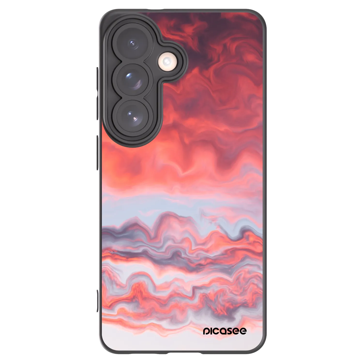 Picasee crna silikonska maskica za Samsung Galaxy S26 - Sunset