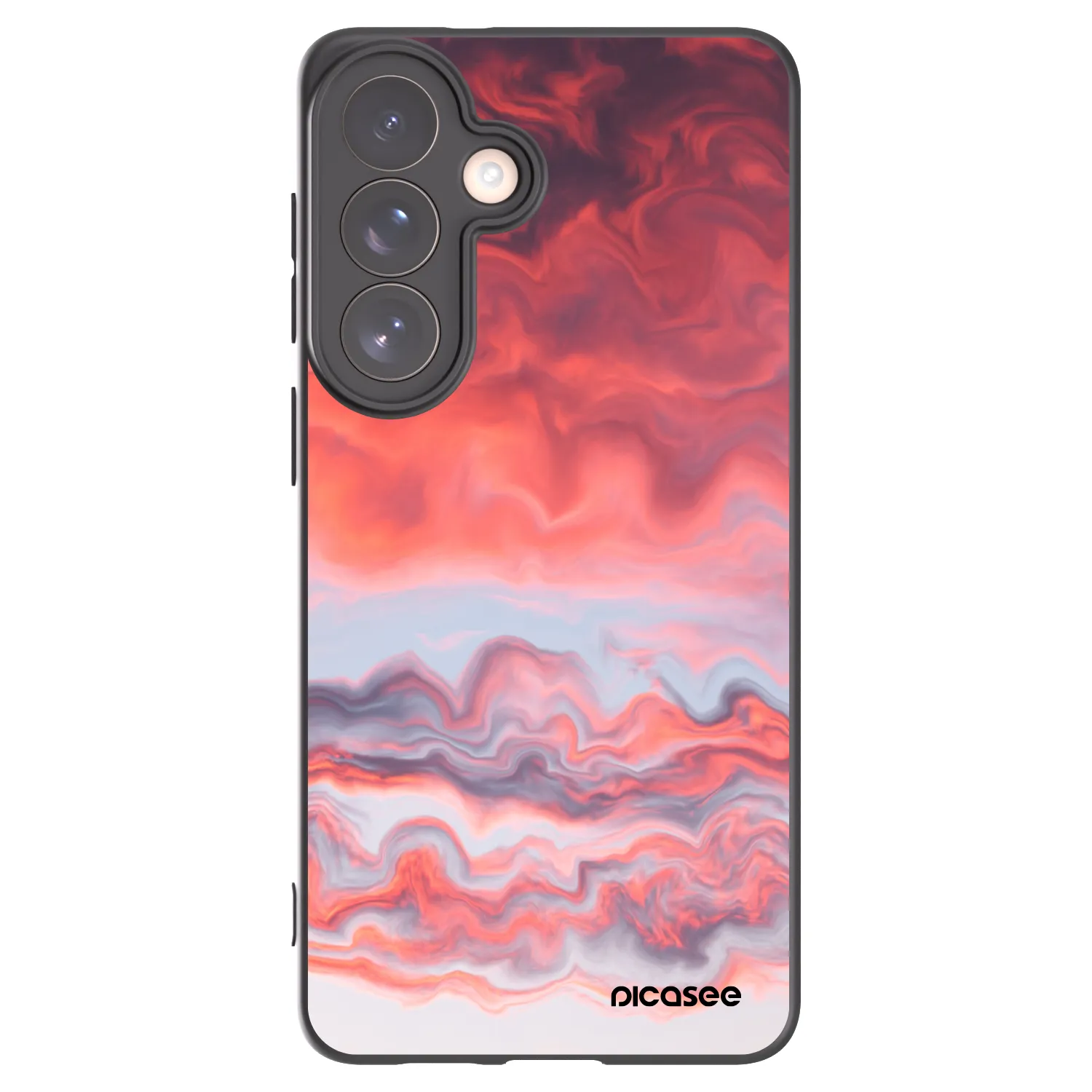 Picasee crna silikonska maskica za Samsung Galaxy S26+ - Sunset