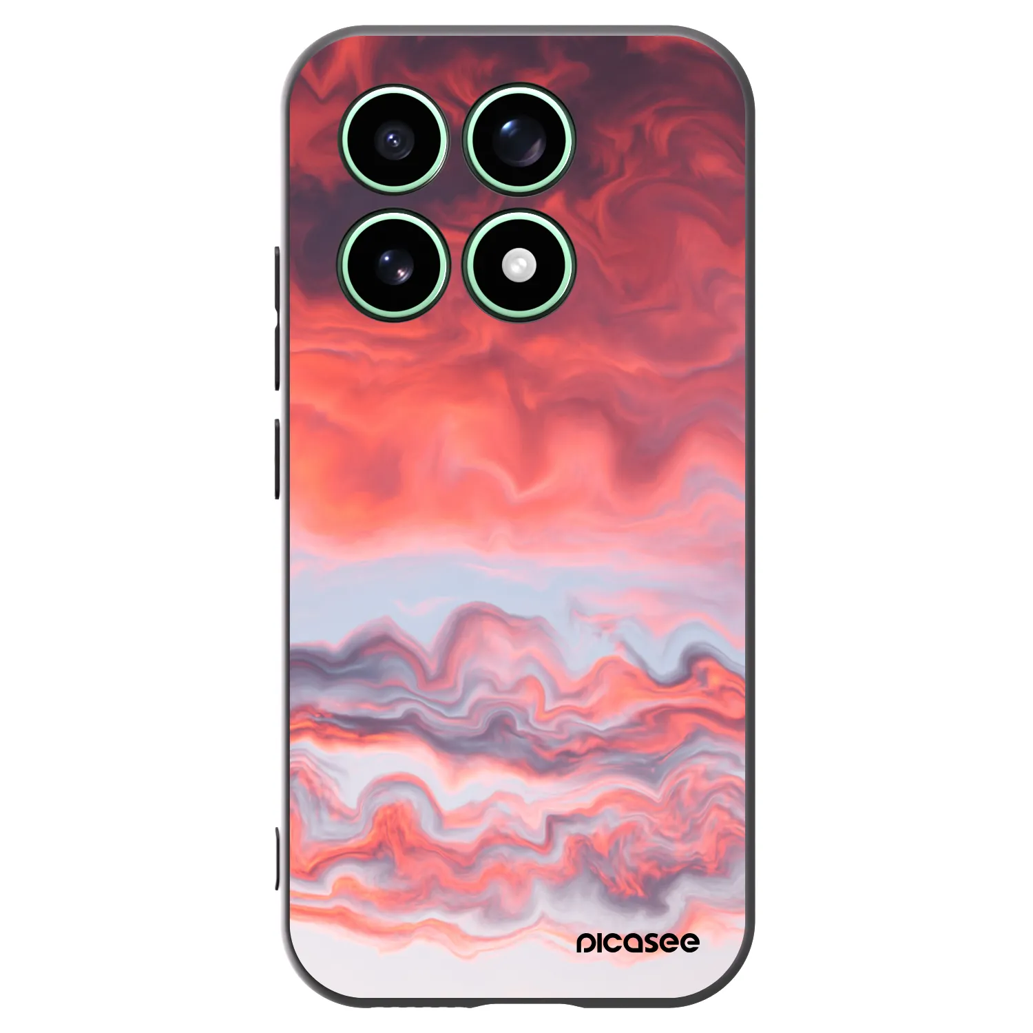 Picasee crna silikonska maskica za Xiaomi 17 - Sunset