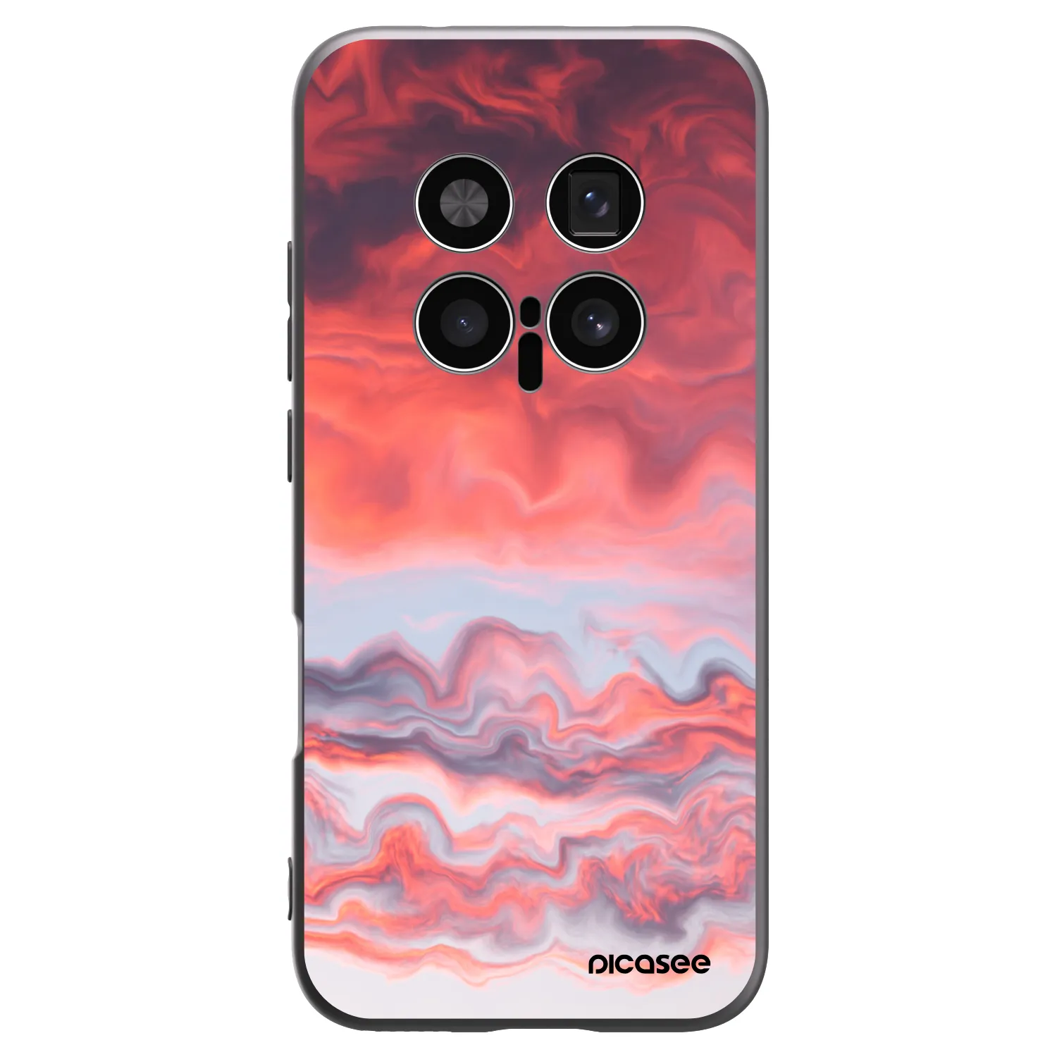 Picasee crna silikonska maskica za Honor Magic8 Pro 5G - Sunset