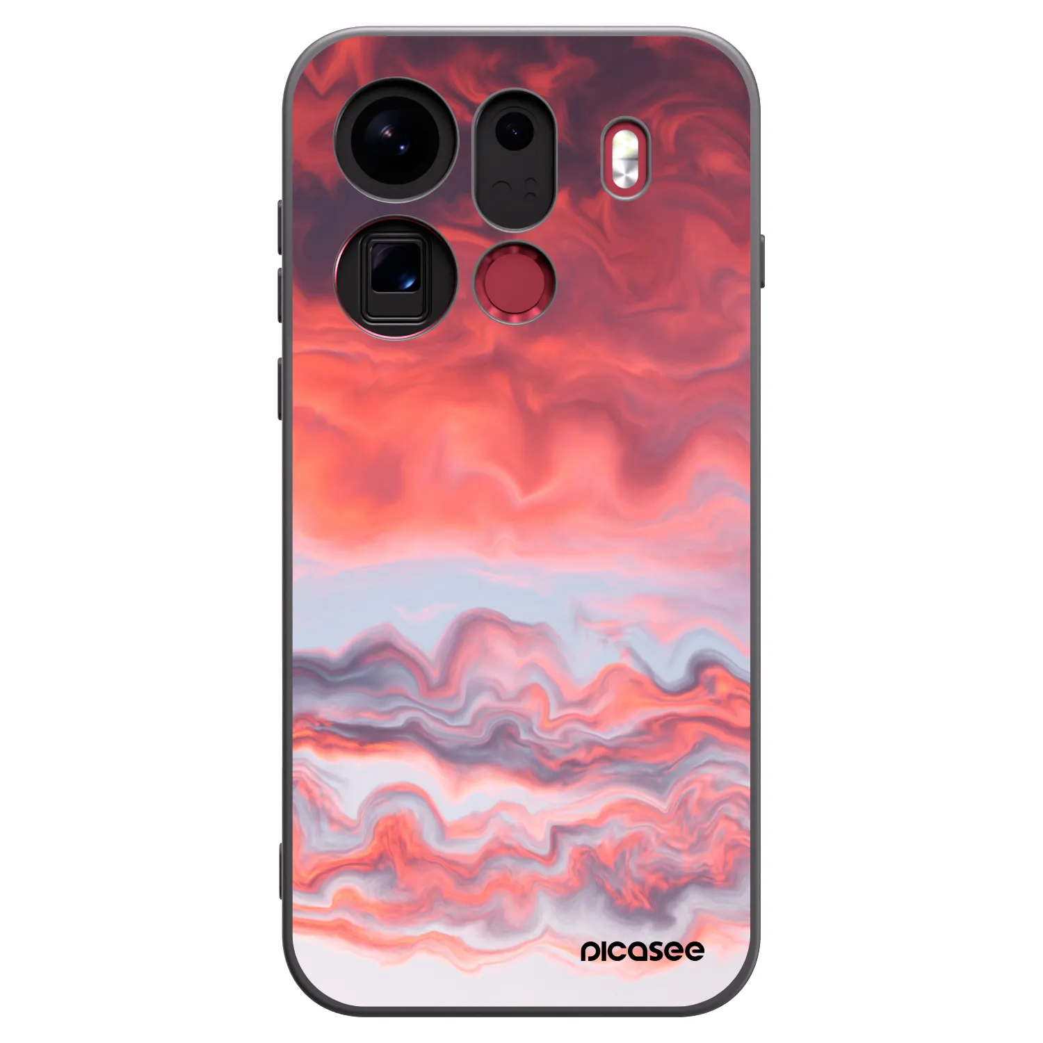 Picasee crna silikonska maskica za OPPO Find X9 Pro - Sunset