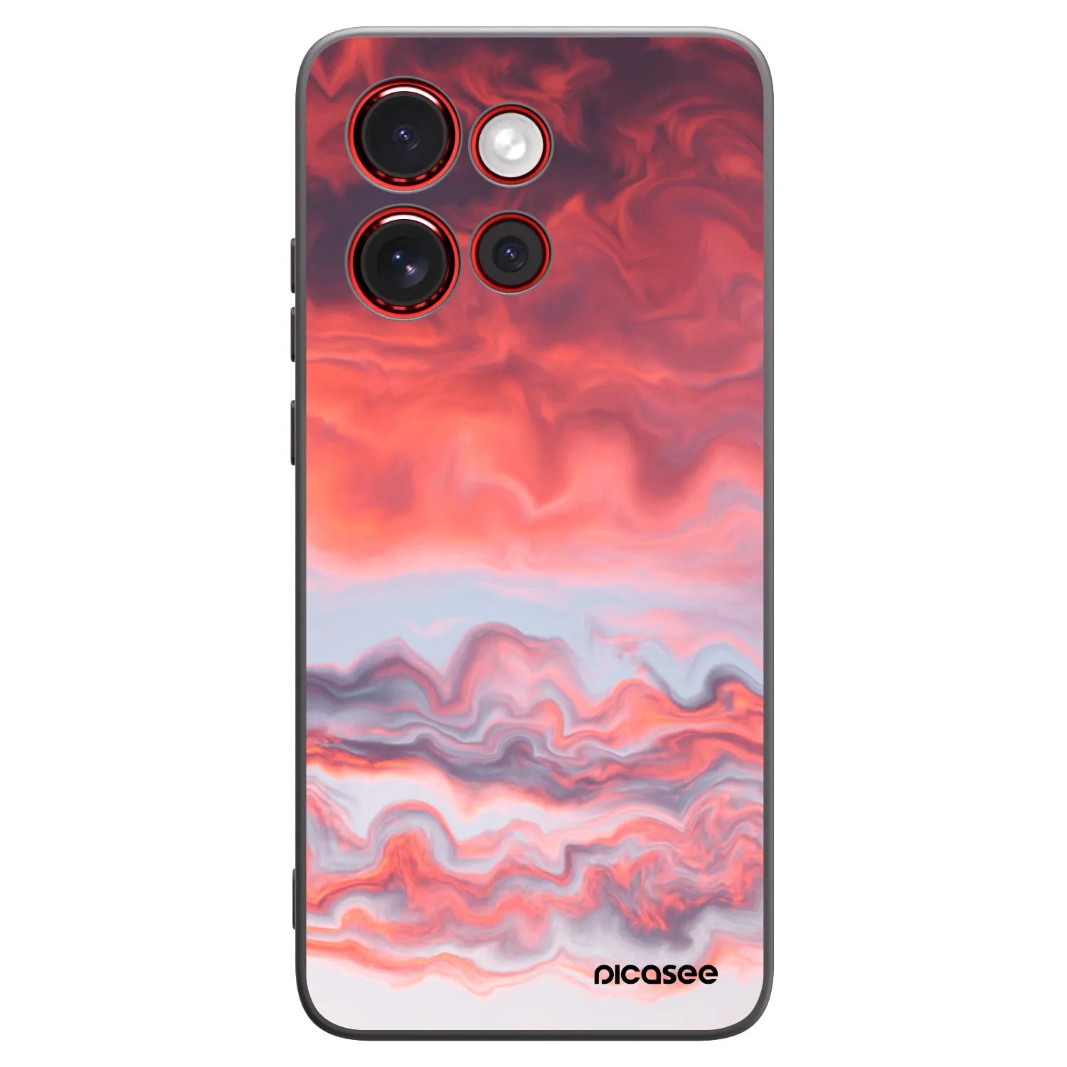 Picasee crna silikonska maskica za Motorola Edge 60 Neo 5G - Sunset