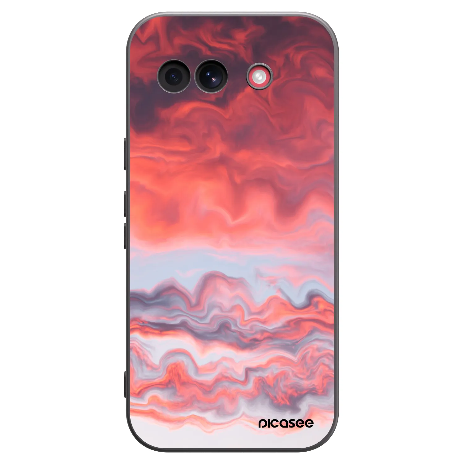 Picasee crna silikonska maskica za Google Pixel 10a - Sunset