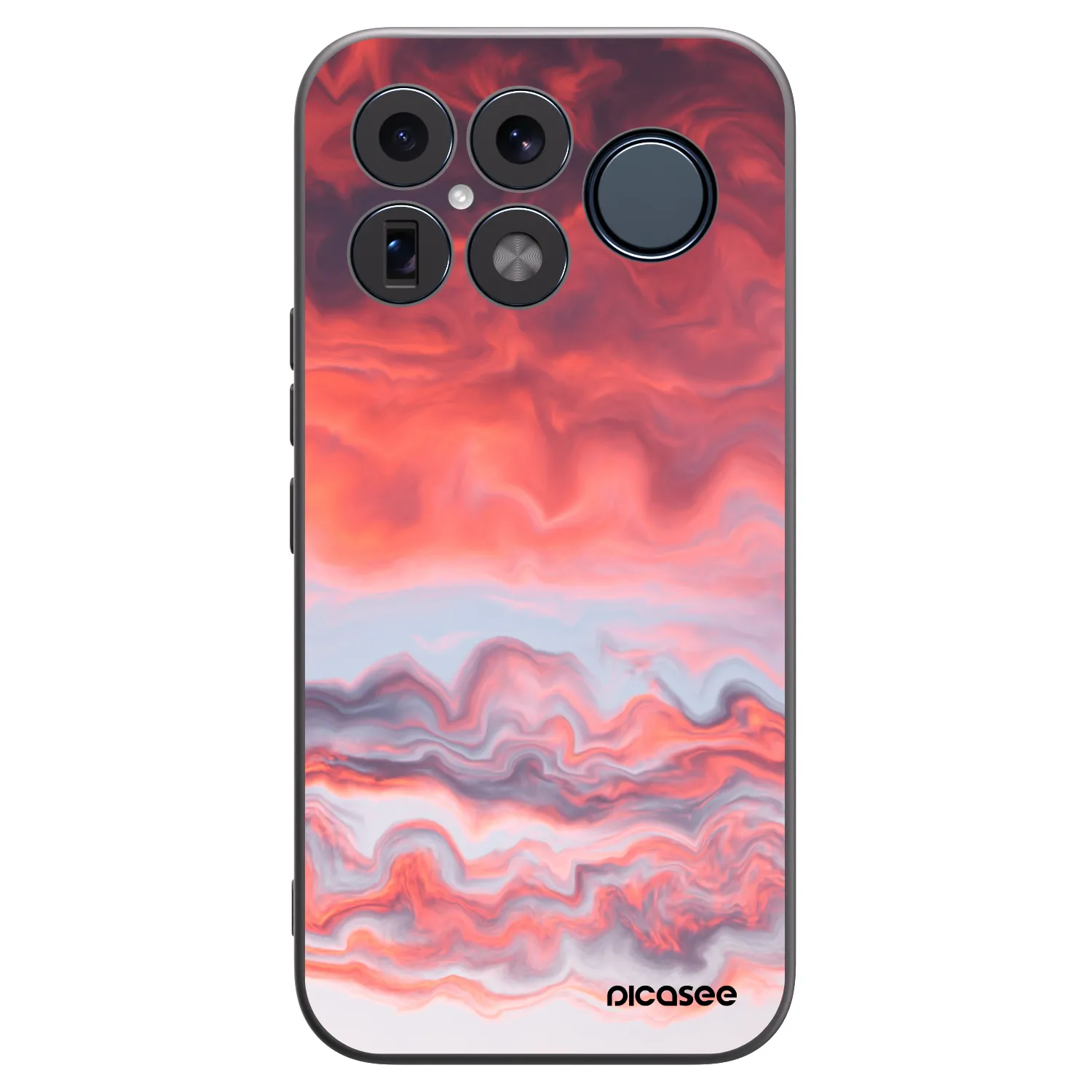 Picasee crna silikonska maskica za Xiaomi Poco F8 Ultra - Sunset