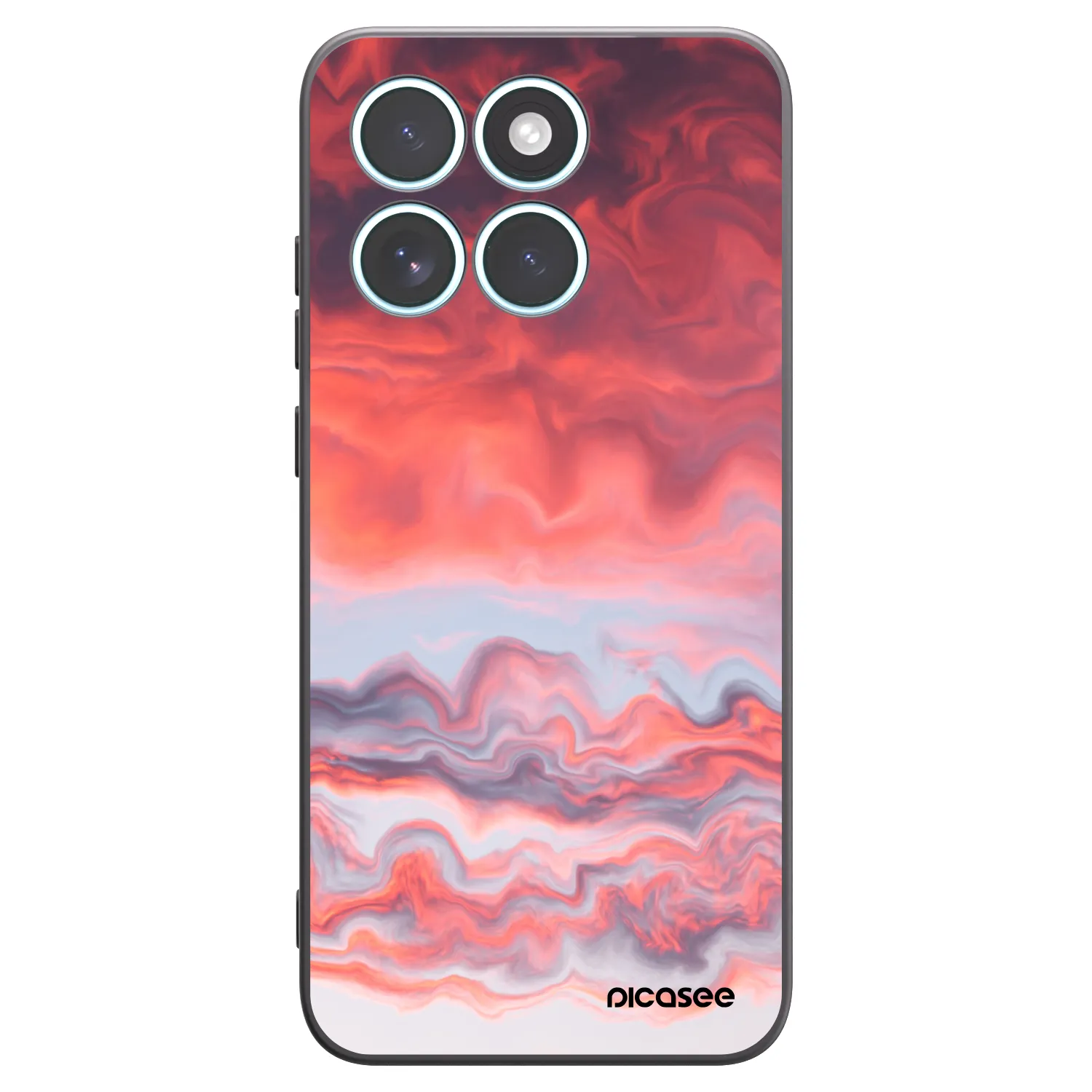 Picasee crna silikonska maskica za Motorola Edge 70 Fusion - Sunset