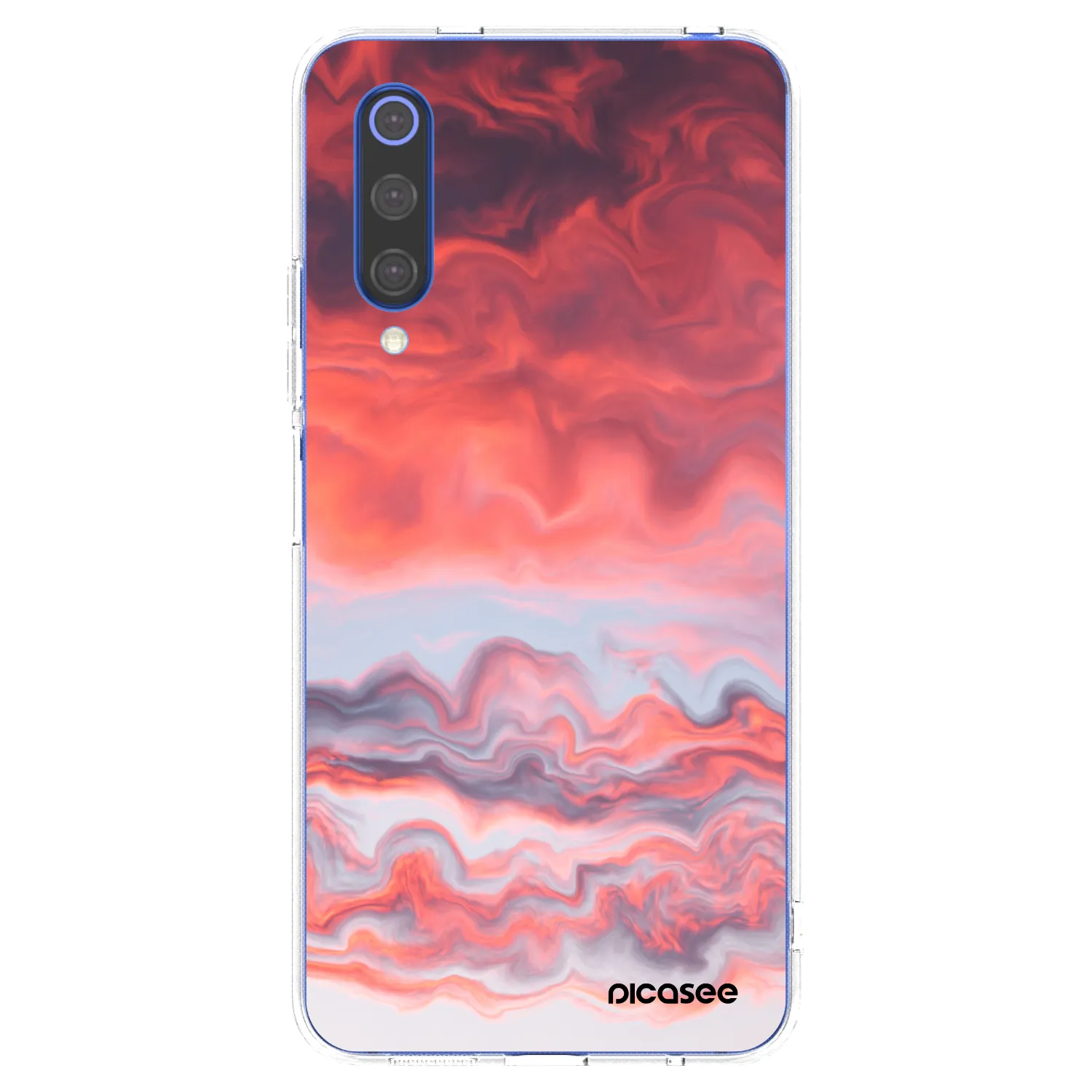 Picasee silikonska prozirna maskica za Xiaomi Mi 9 SE - Sunset