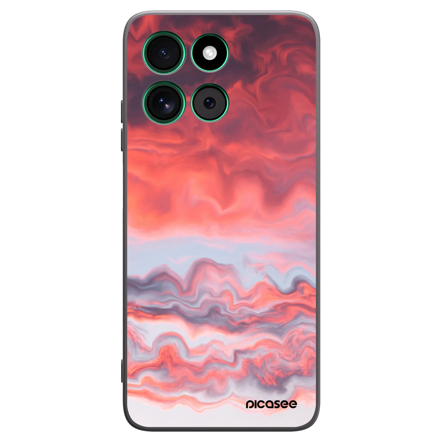 Picasee crna silikonska maskica za Motorola Moto G57 Power - Sunset