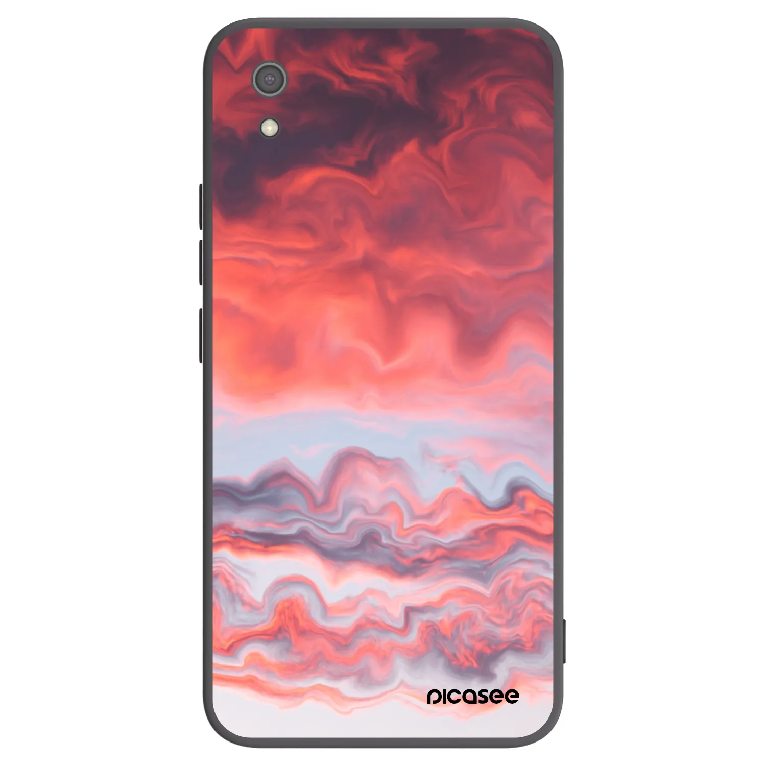Picasee crna silikonska maskica za Xiaomi Redmi 7A - Sunset