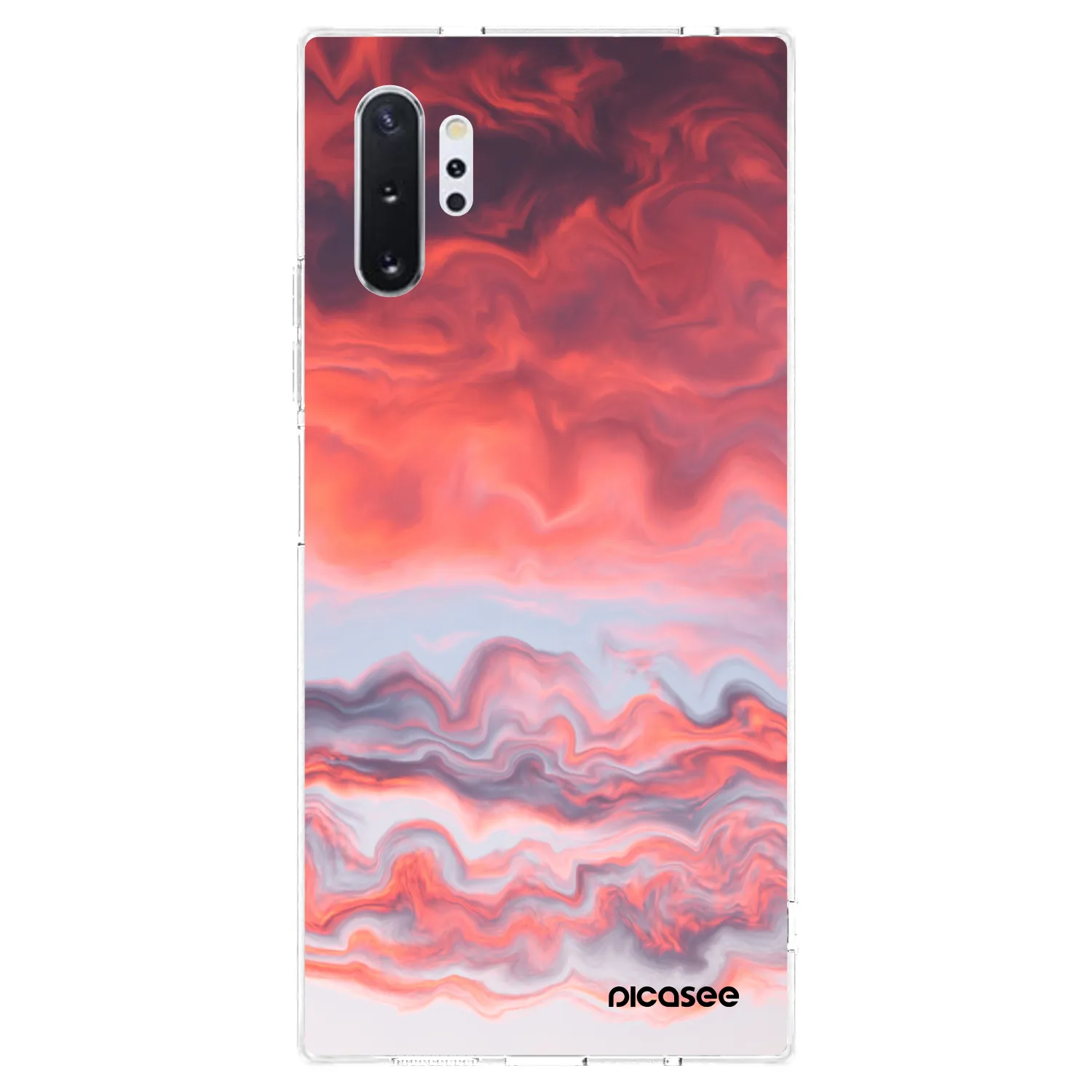 Picasee silikonska prozirna maskica za Samsung Galaxy Note 10+ N975F - Sunset