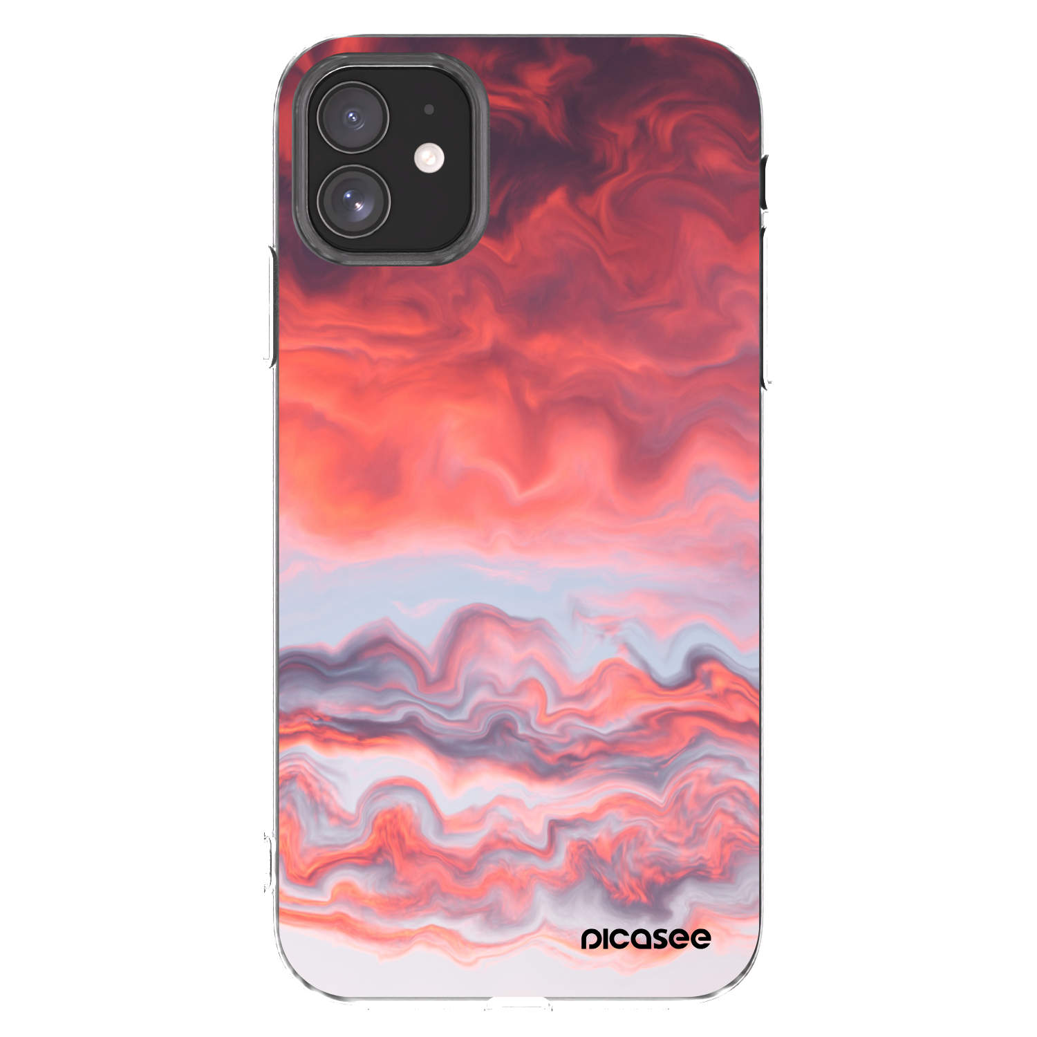 Picasee silikonska prozirna maskica za Apple iPhone 11 - Sunset