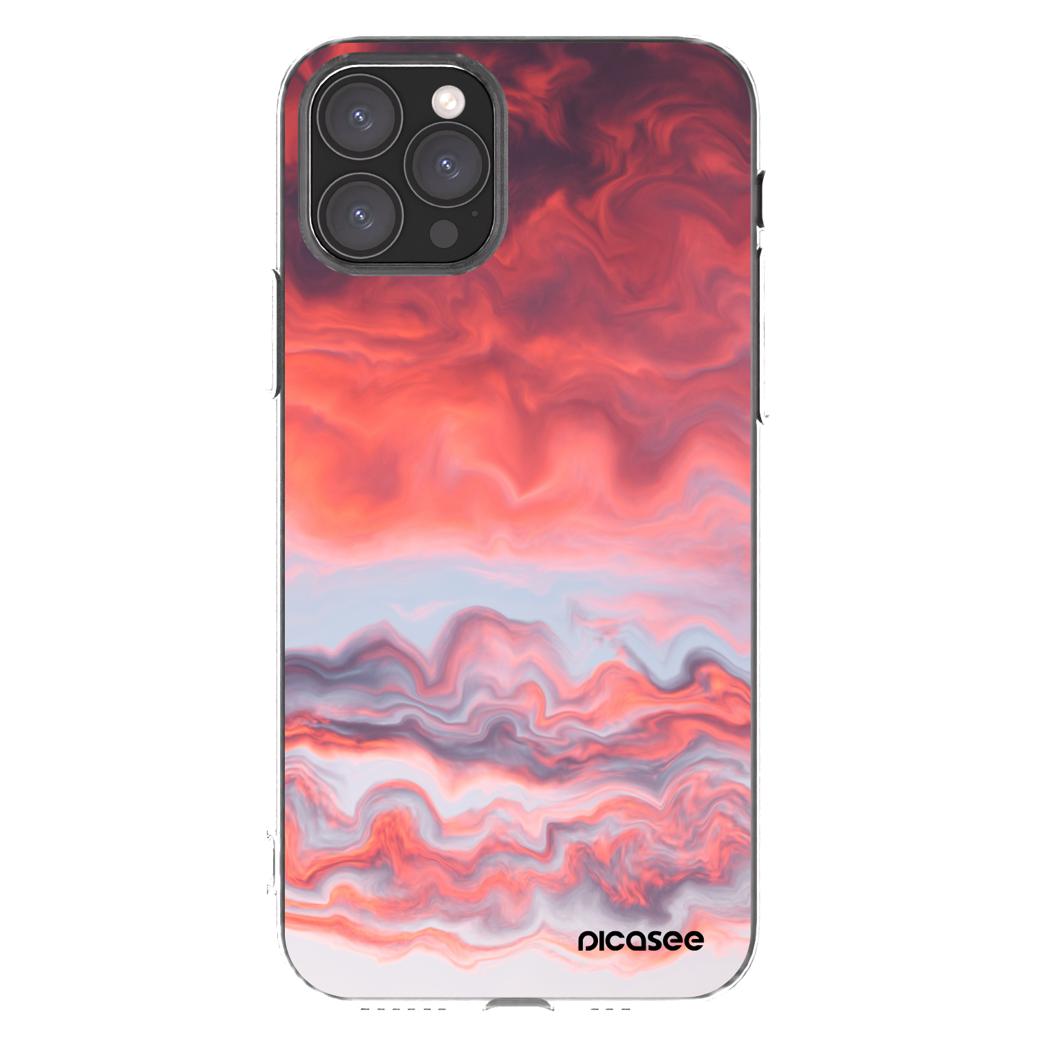 Picasee silikonska prozirna maskica za Apple iPhone 11 Pro - Sunset