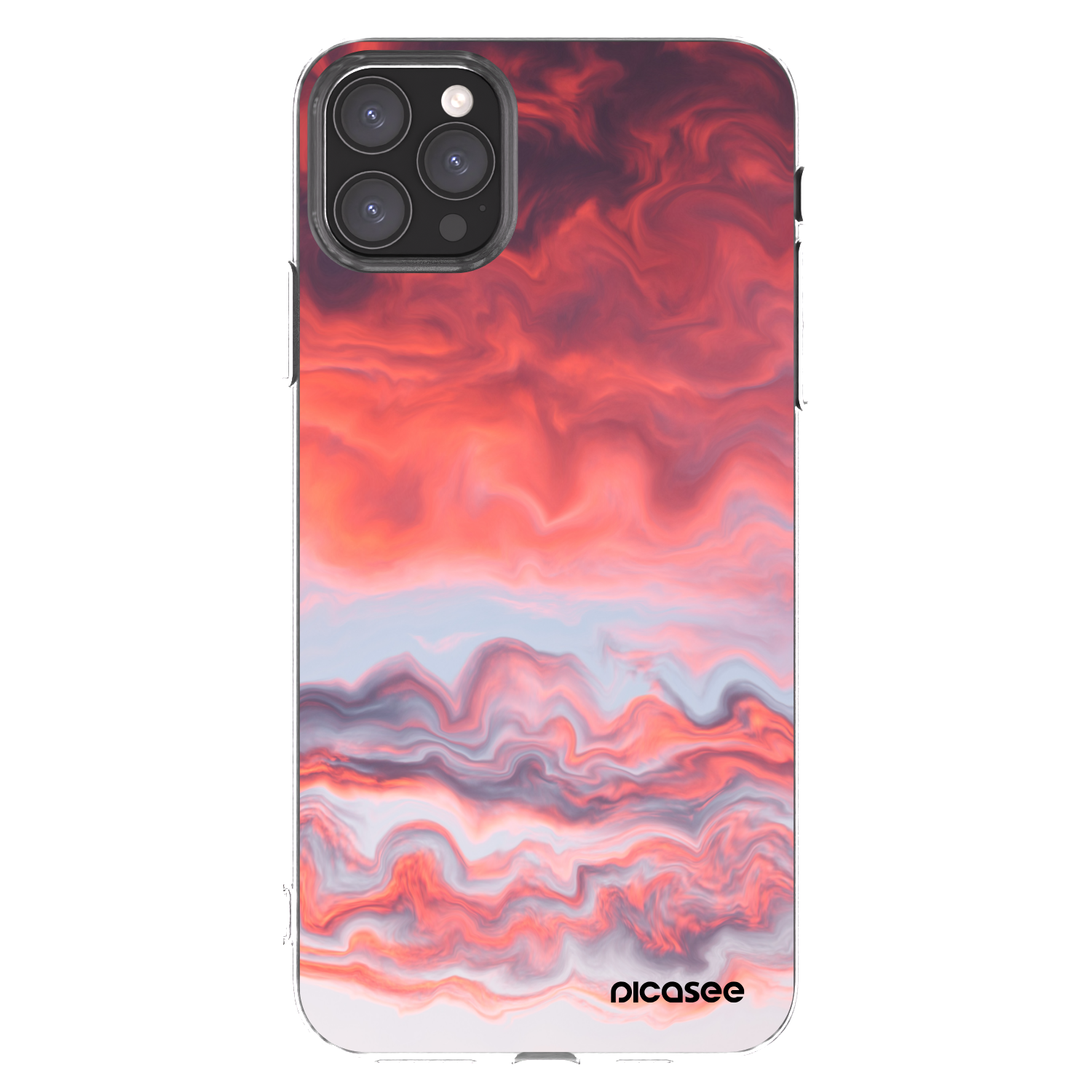 Picasee silikonska prozirna maskica za Apple iPhone 11 Pro Max - Sunset