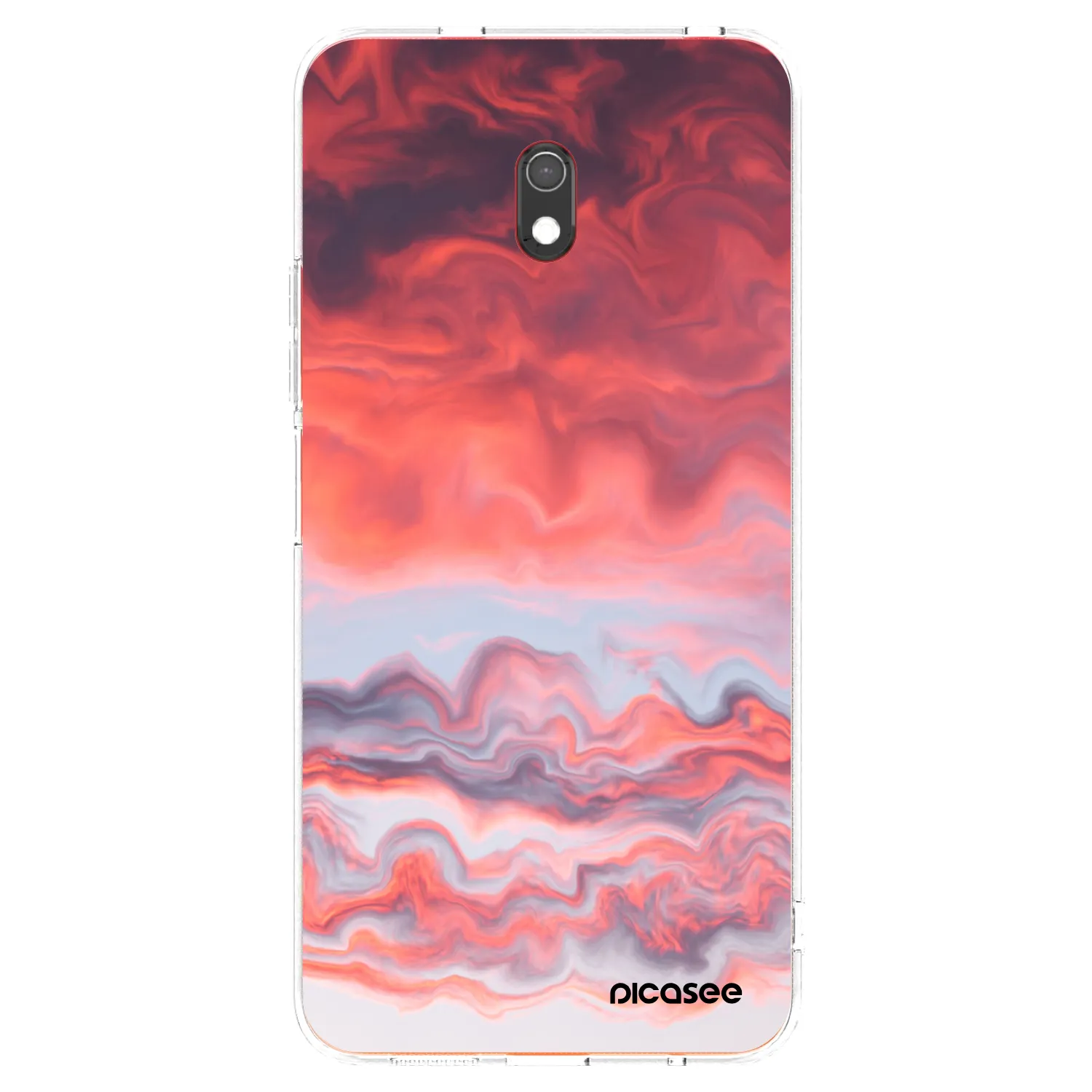 Picasee silikonska prozirna maskica za Xiaomi Redmi 8A - Sunset