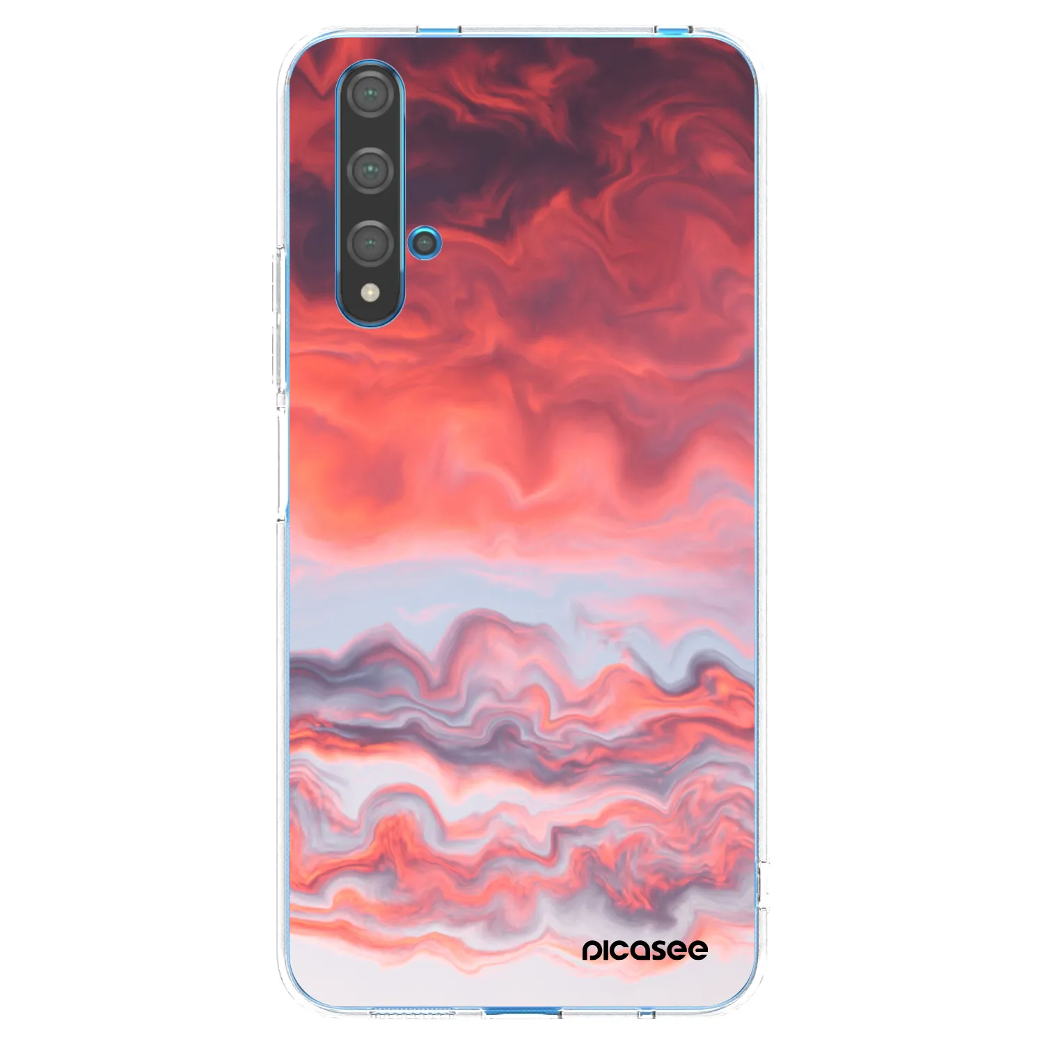 Picasee silikonska prozirna maskica za Huawei Nova 5T - Sunset