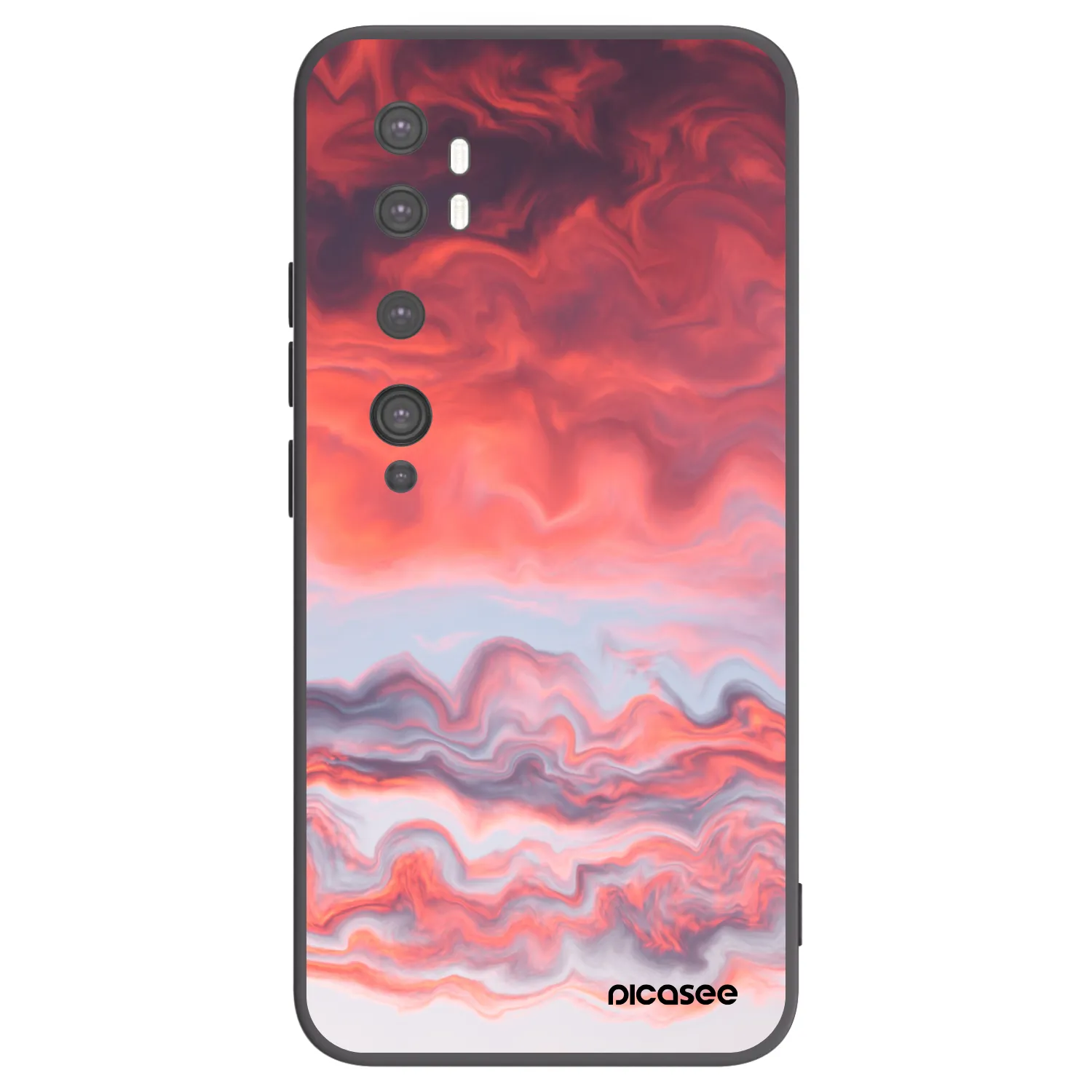 Picasee crna silikonska maskica za Xiaomi Mi Note 10 (Pro) - Sunset