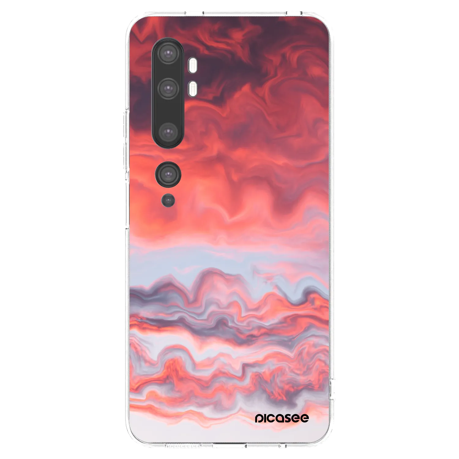 Picasee silikonska prozirna maskica za Xiaomi Mi Note 10 (Pro) - Sunset
