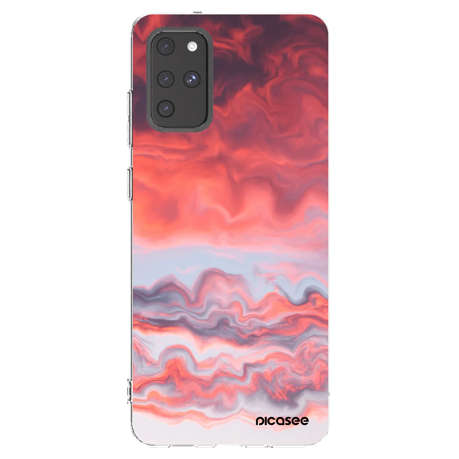 Picasee silikonska prozirna maskica za Samsung Galaxy S20+ G985F - Sunset