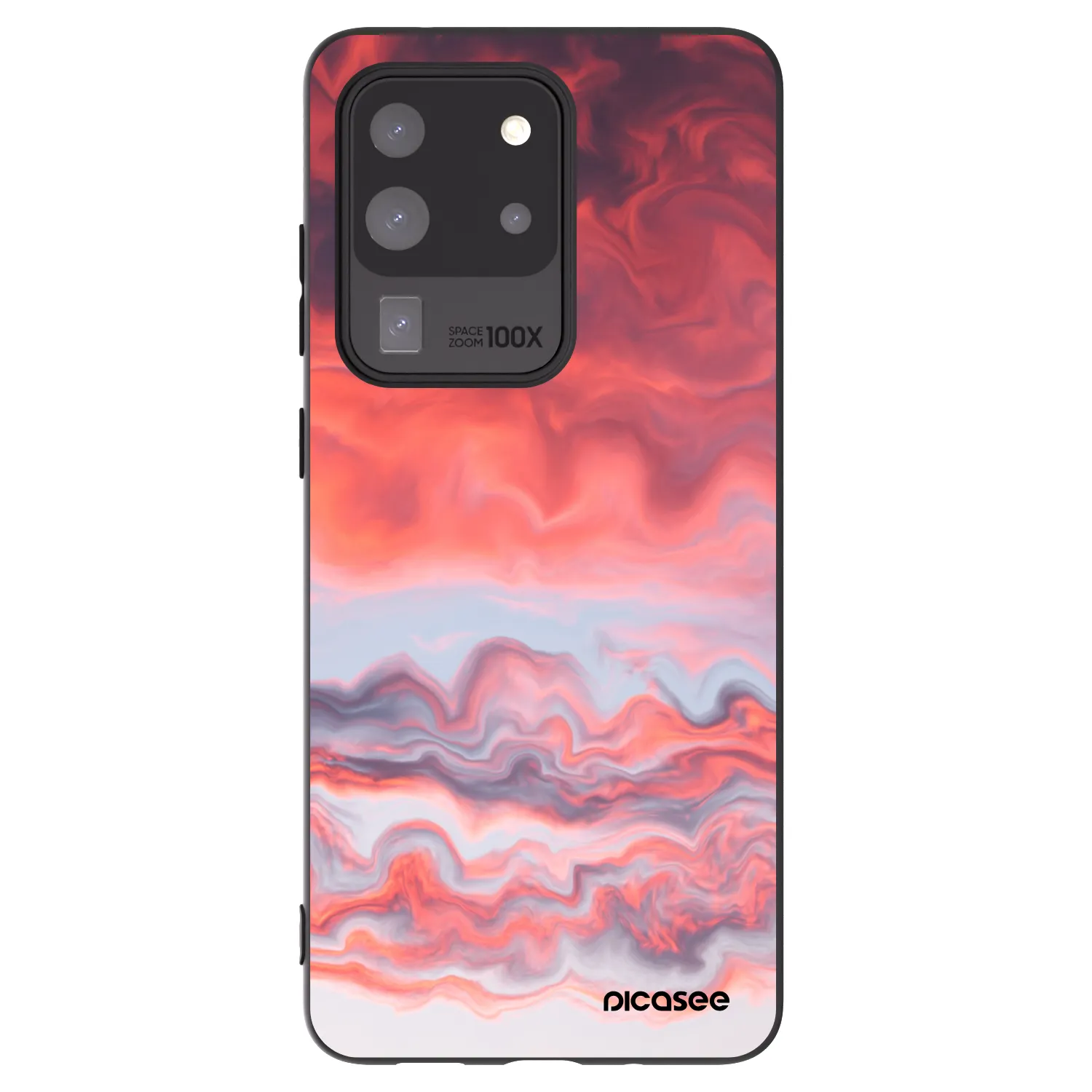 Picasee crna silikonska maskica za Samsung Galaxy S20 Ultra 5G G988F - Sunset