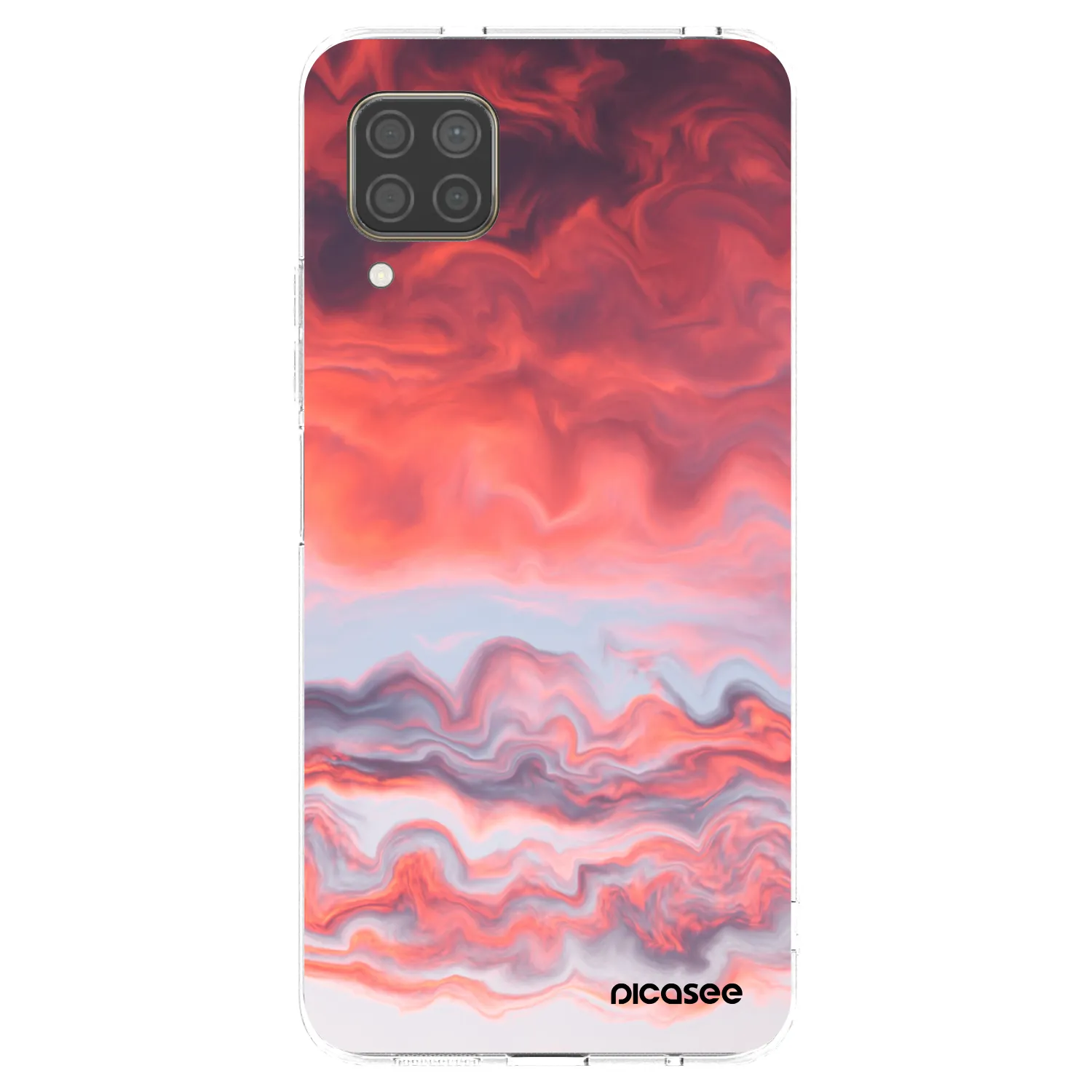 Picasee silikonska prozirna maskica za Huawei P40 Lite - Sunset