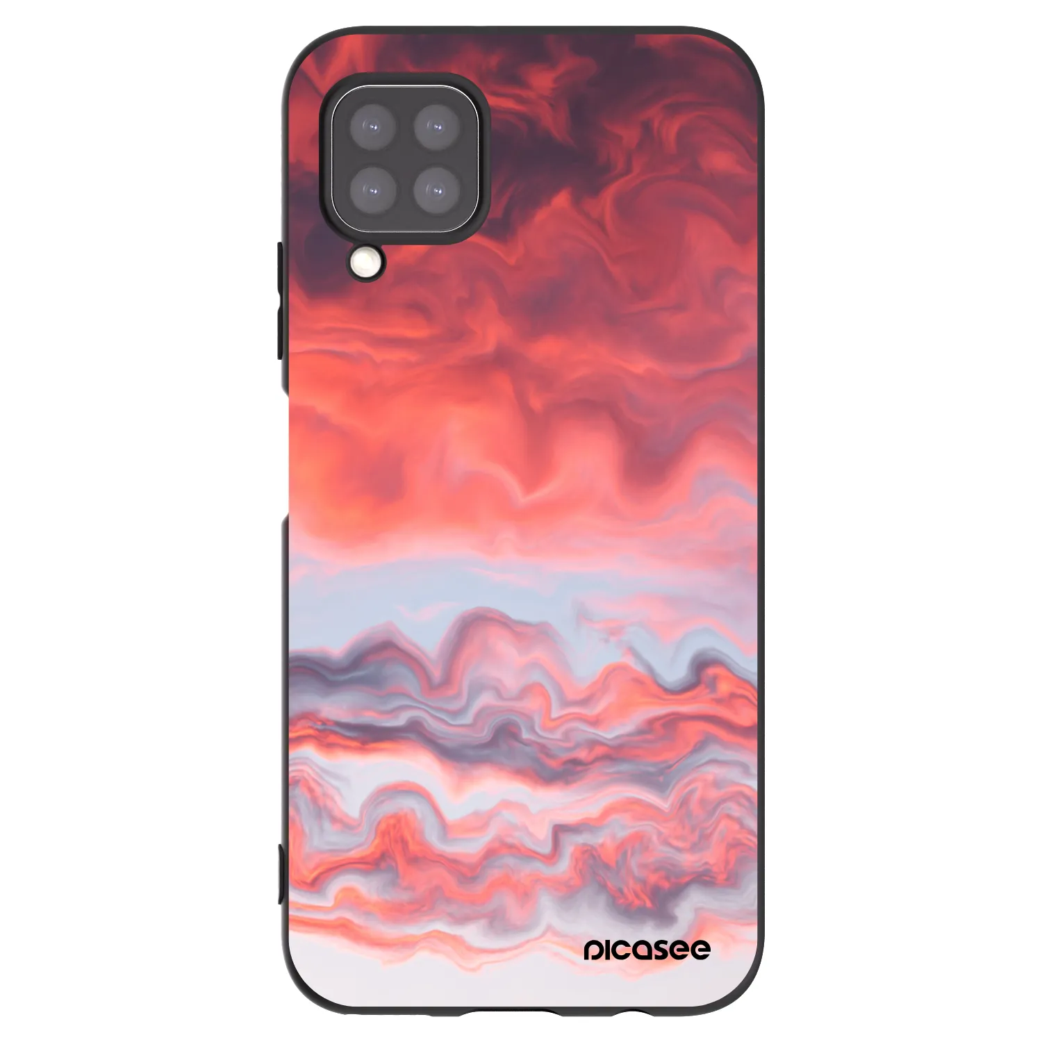 Picasee crna silikonska maskica za Huawei P40 Lite - Sunset