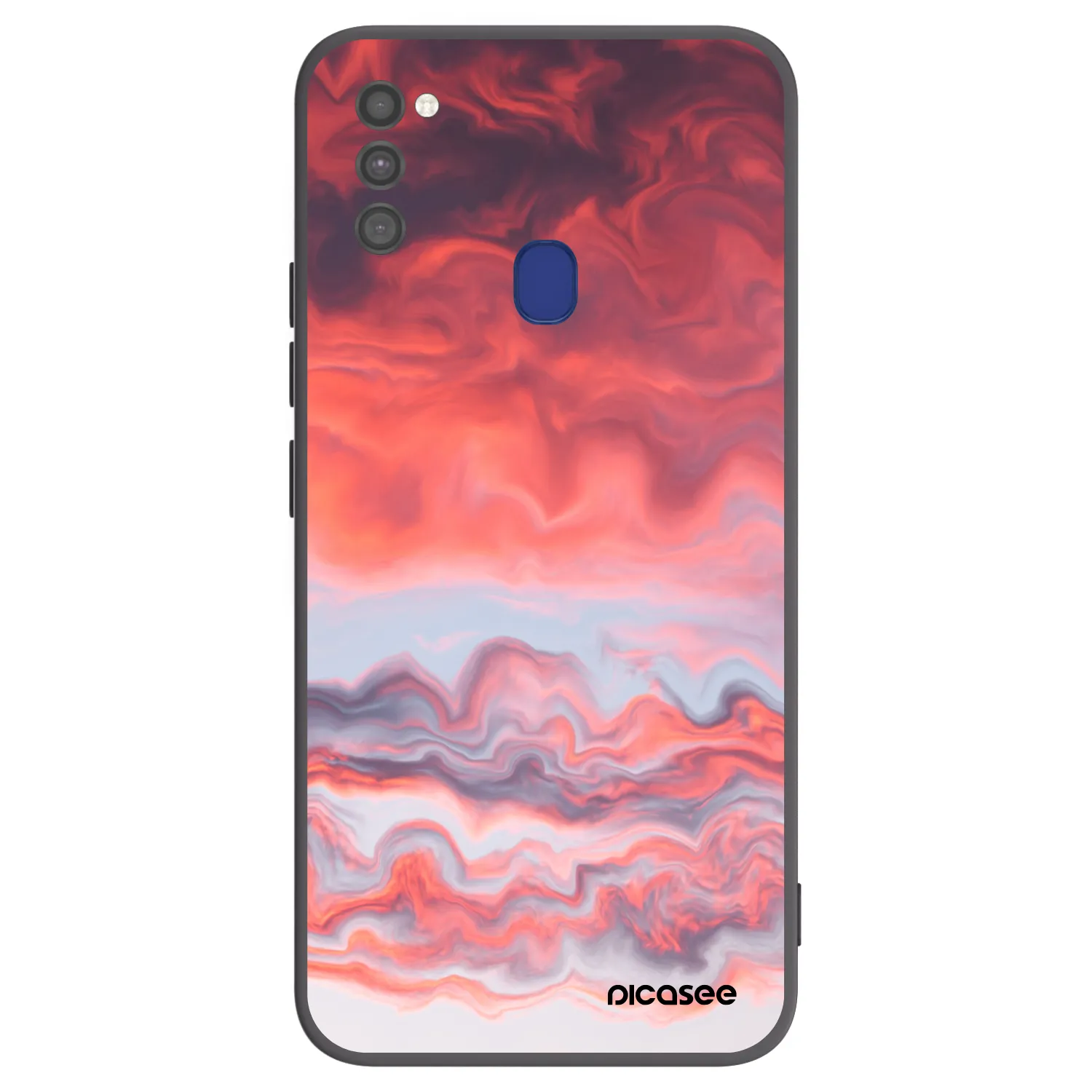 Picasee crna silikonska maskica za Samsung Galaxy M21 M215F - Sunset