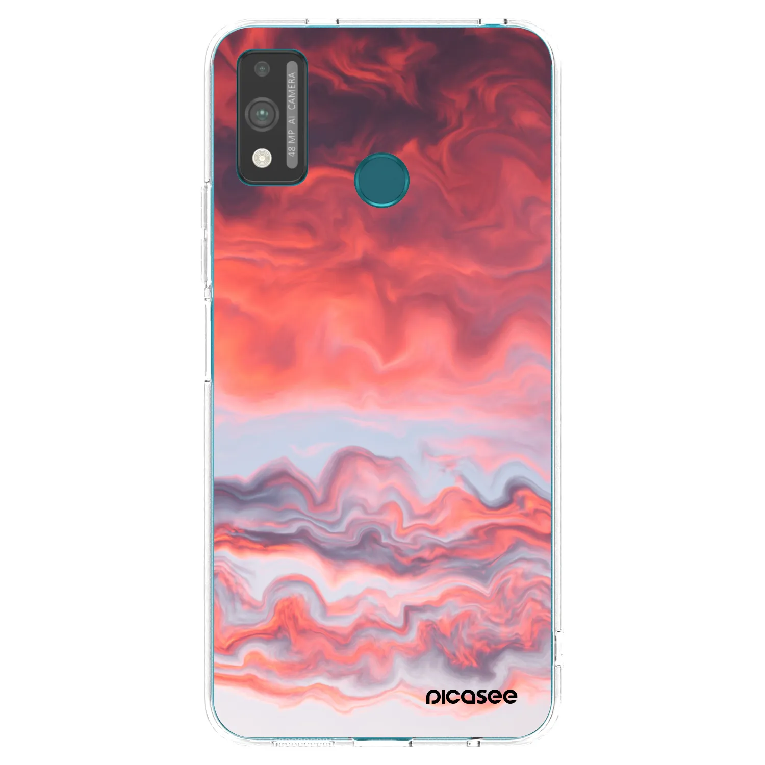 Picasee silikonska prozirna maskica za Honor 9X Lite - Sunset